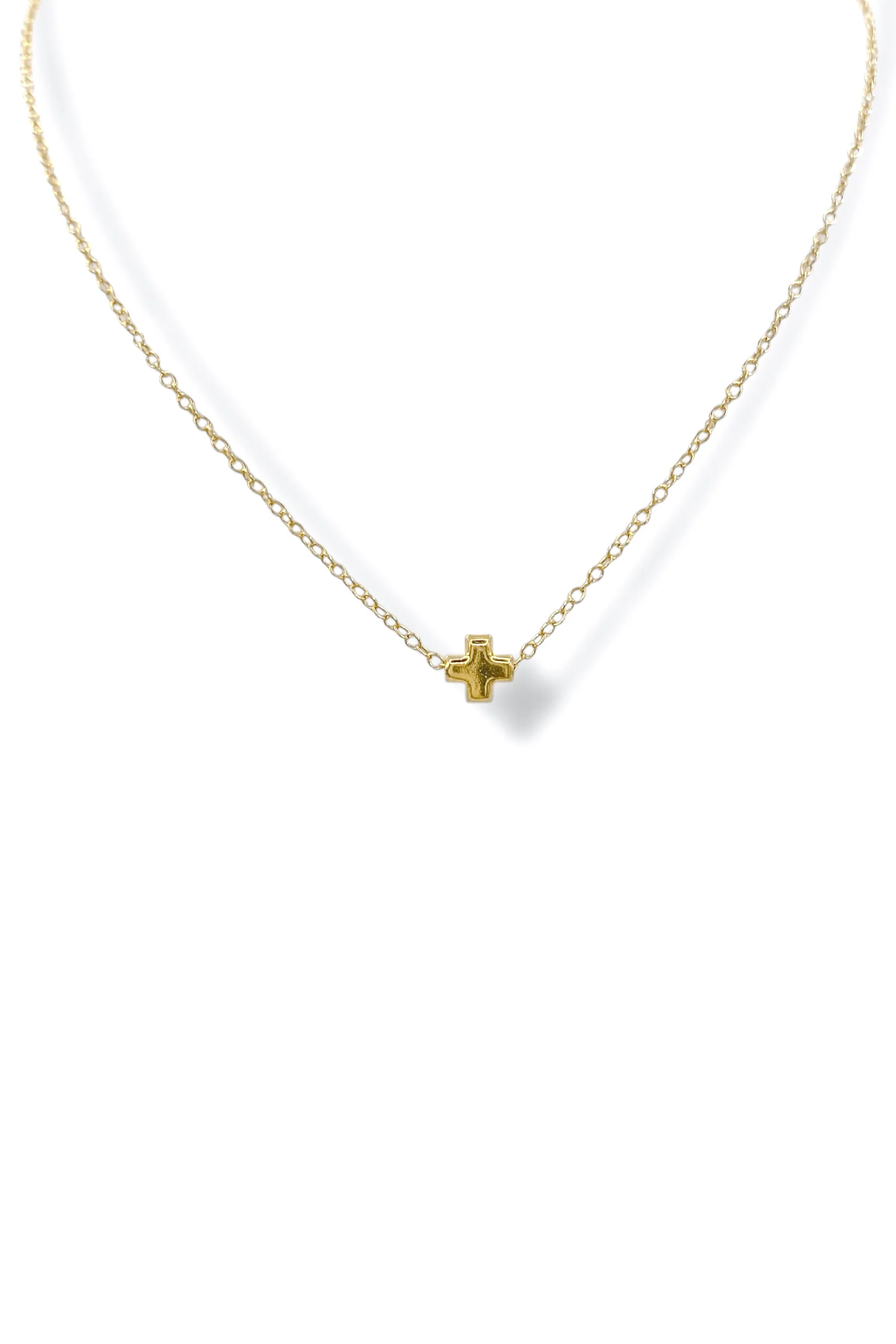 enewton Signature Gold Small Cross 16" Necklace