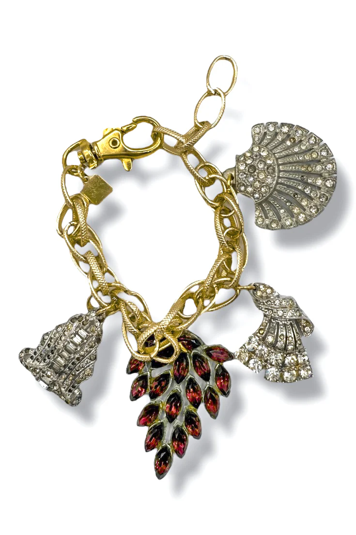 Made in the Deep South 1800s-1950s Charms Chain Bracelet
