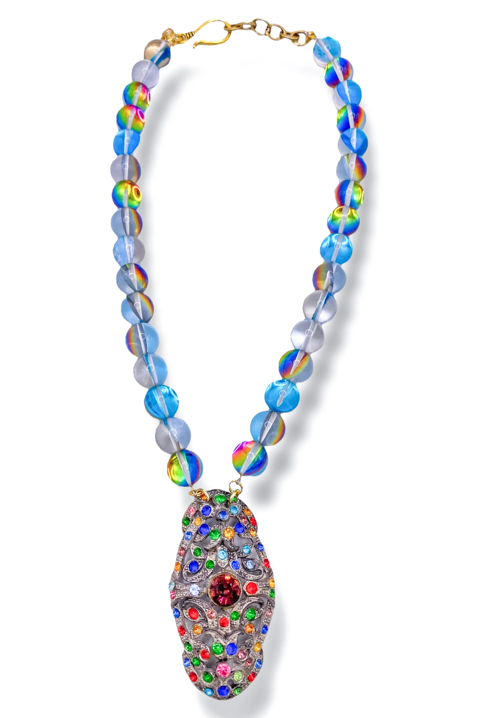 Made in the Deep South 1910s Brooch 1970s Glass Beads
