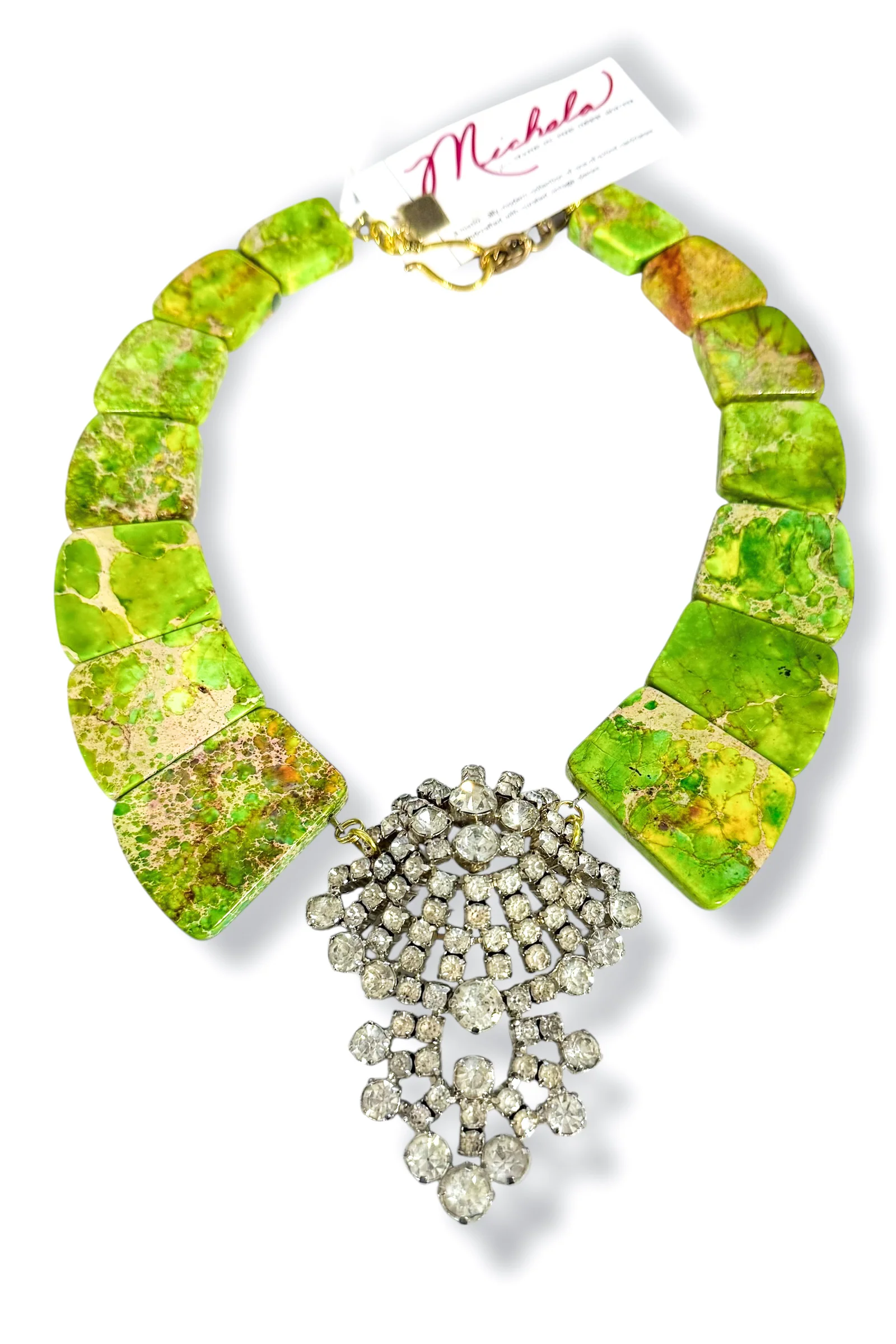 Made in the Deep South 1930s Brooch 1960s Jasper Necklace