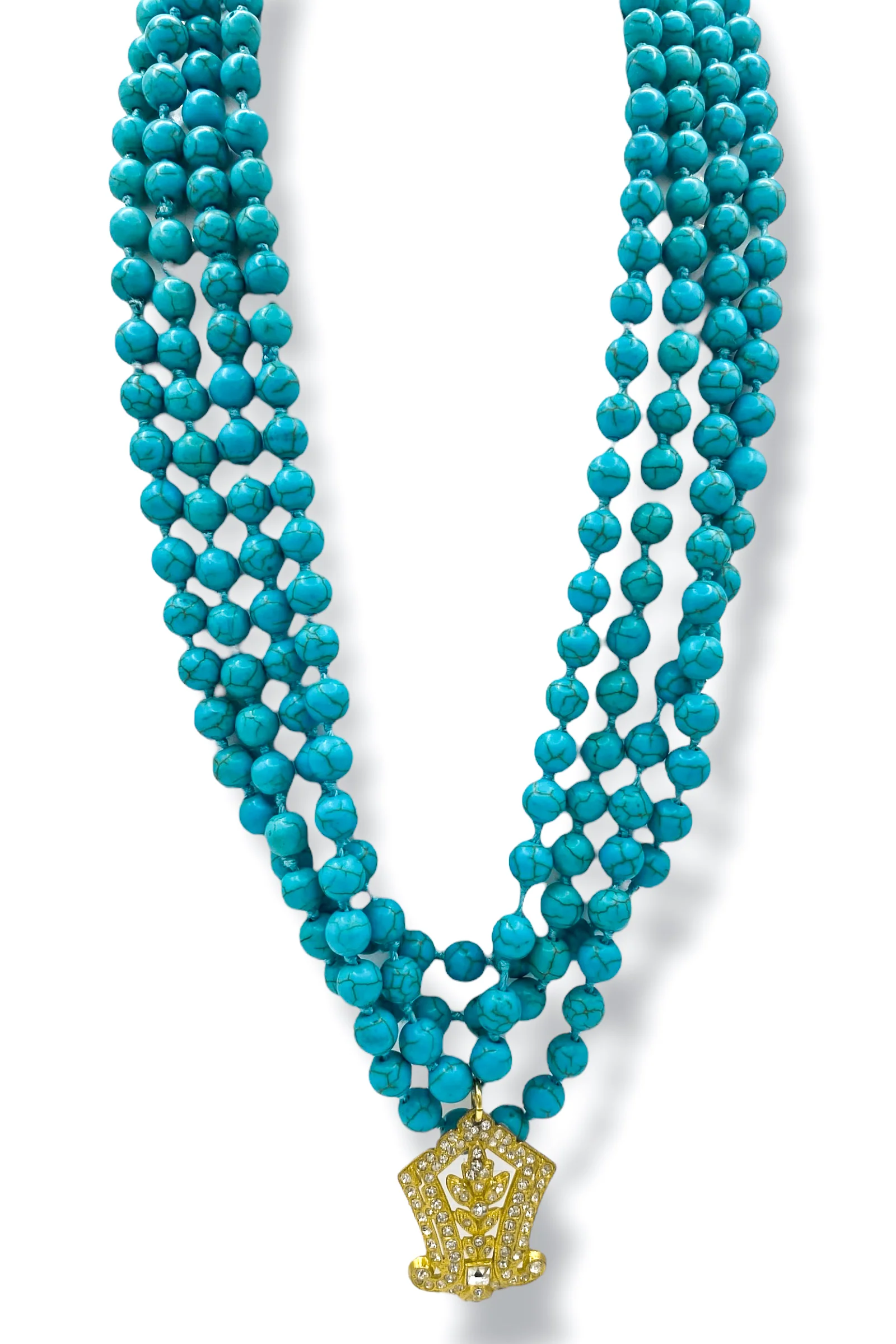 Made In The Deep South 1930s Dress Clip 1960s Howlite Necklace