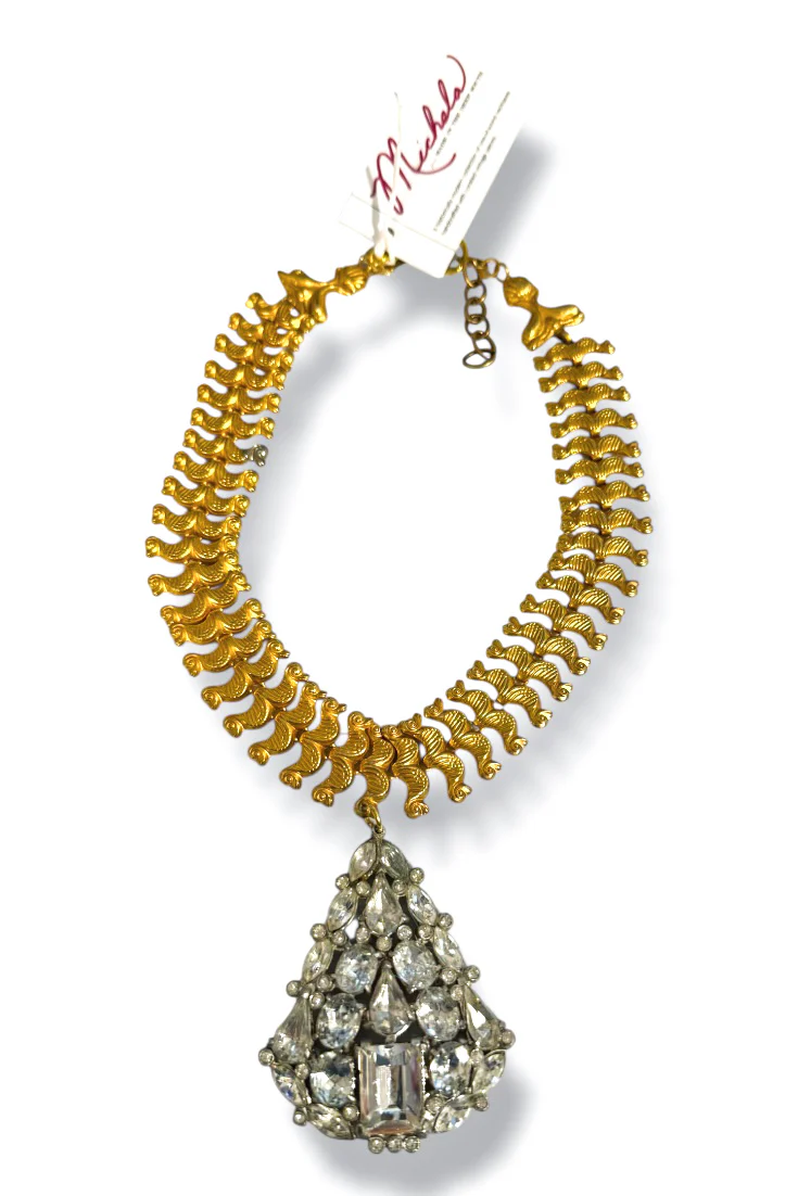 Made In The Deep South 1930s Eisenberg Dress Clip Necklace