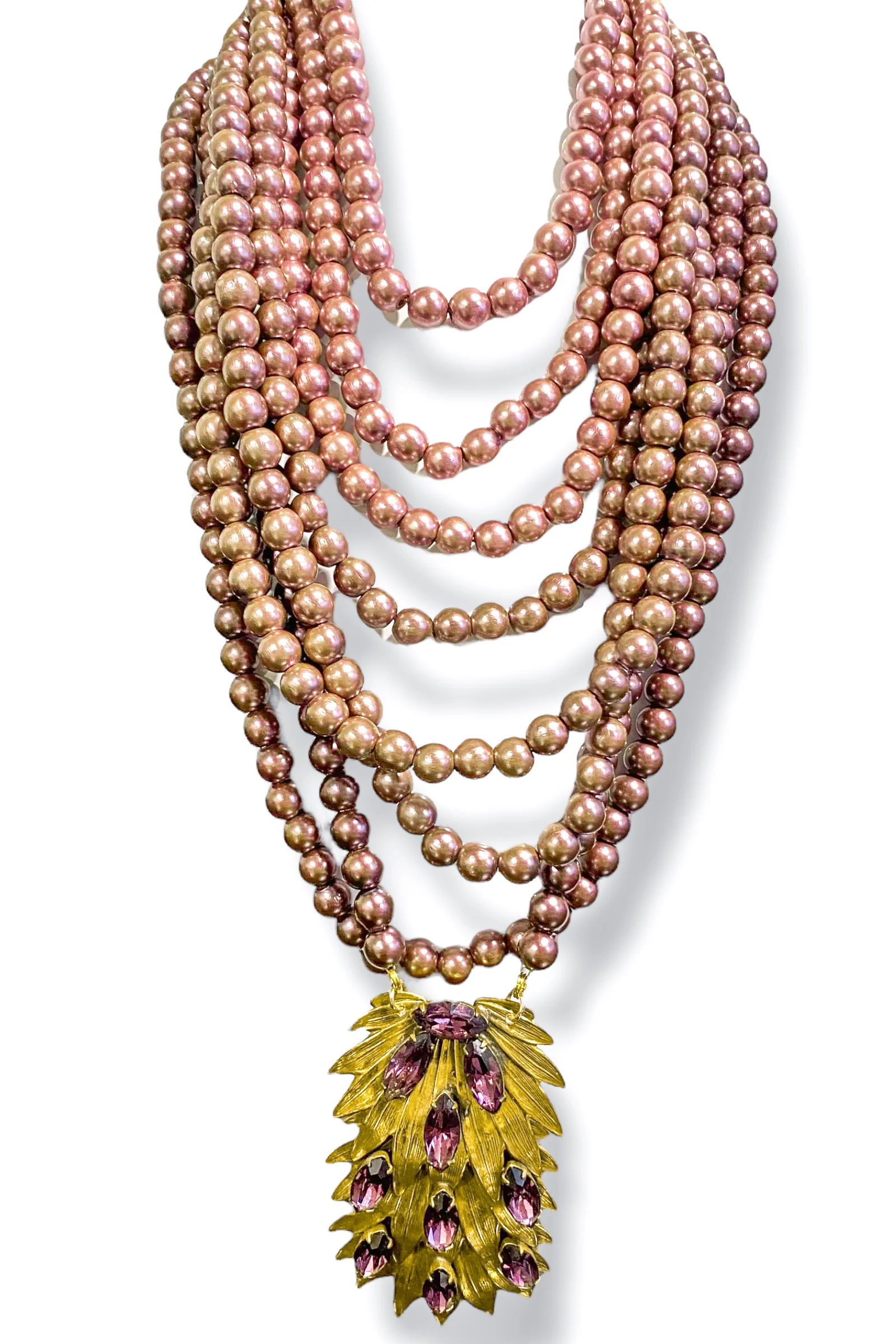 Made In The Deep South 1940s Dress Clip 1950s Necklace