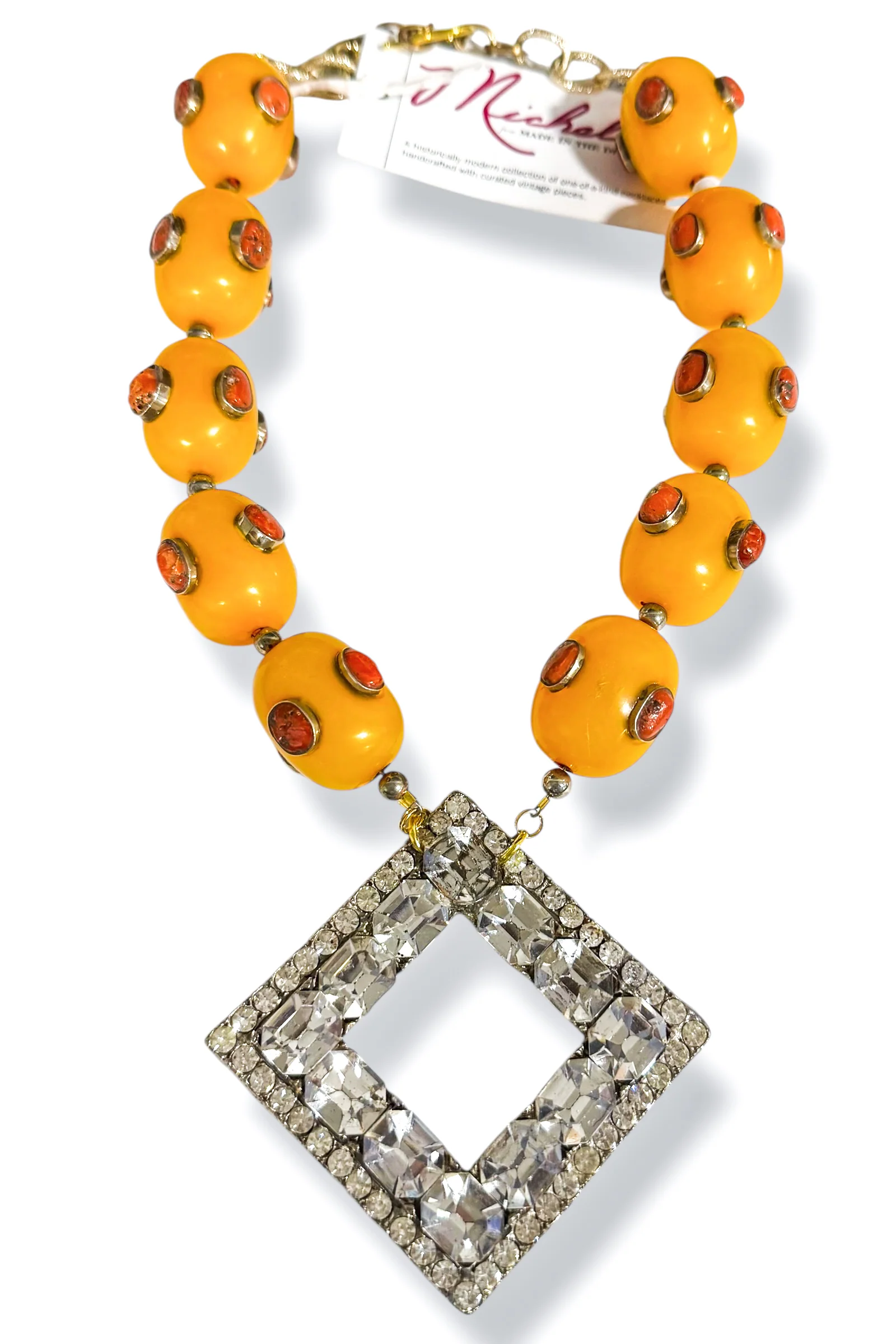 Made in the Deep South 1940s Sash Buckle 1960s Bead Necklace