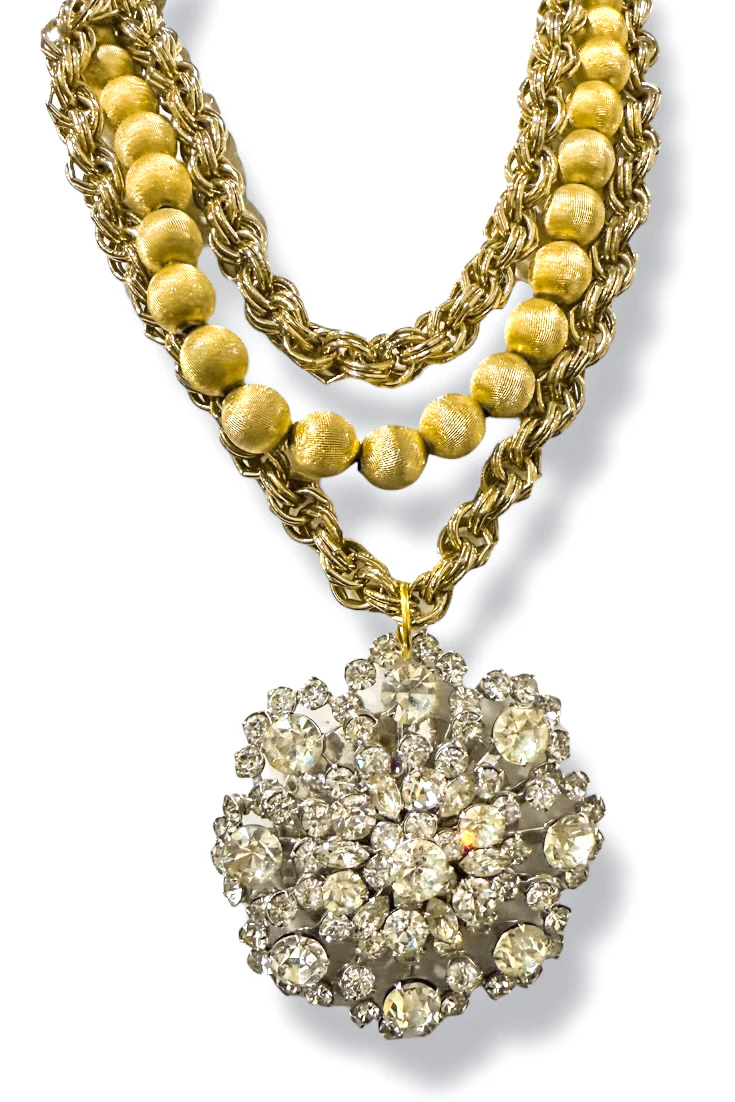 Made in the Deep South 1950s Brooch 1950s Ball Necklace 1960s Chain Necklace