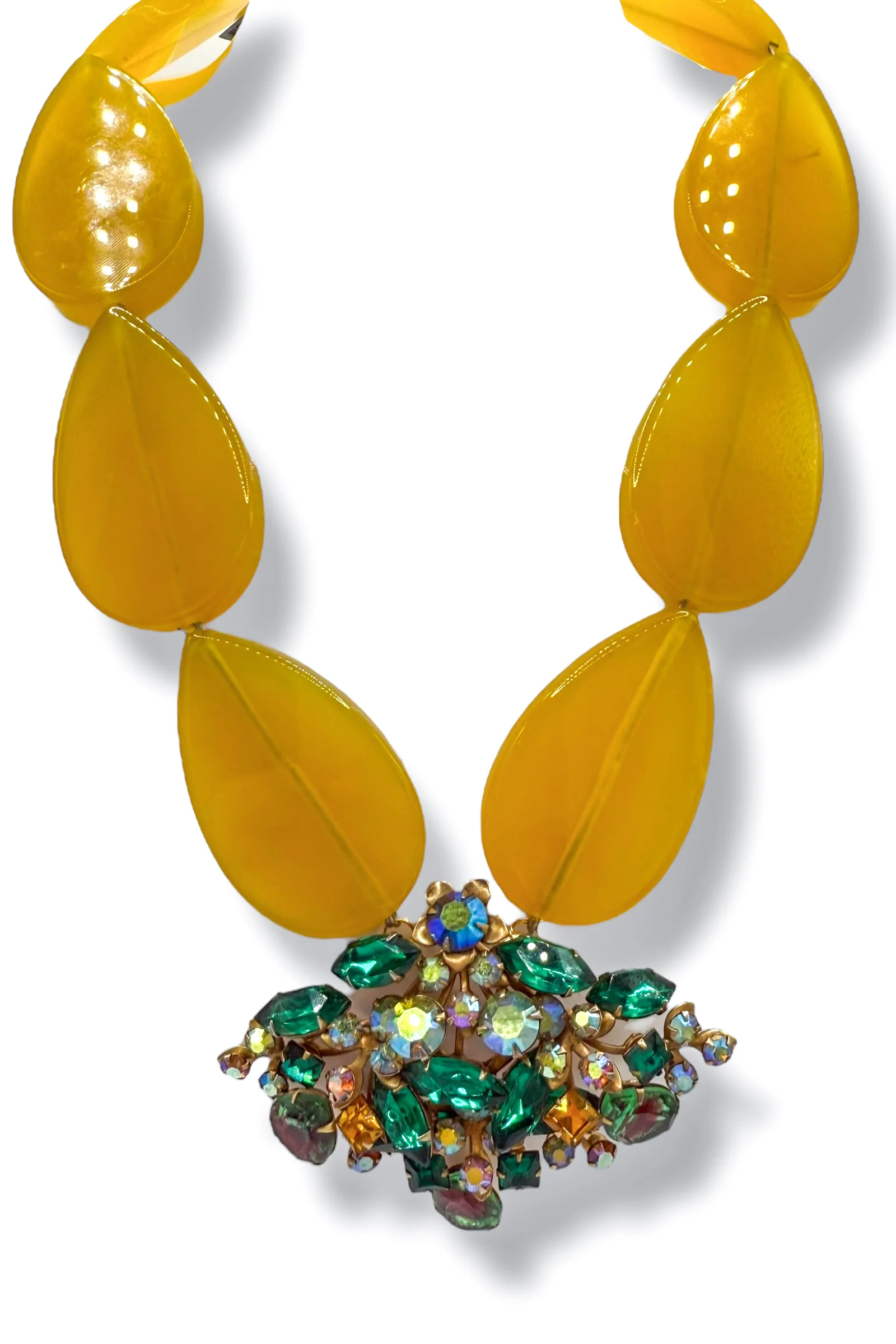 Made in the Deep South 1950s Brooch 1960s Jade Necklace