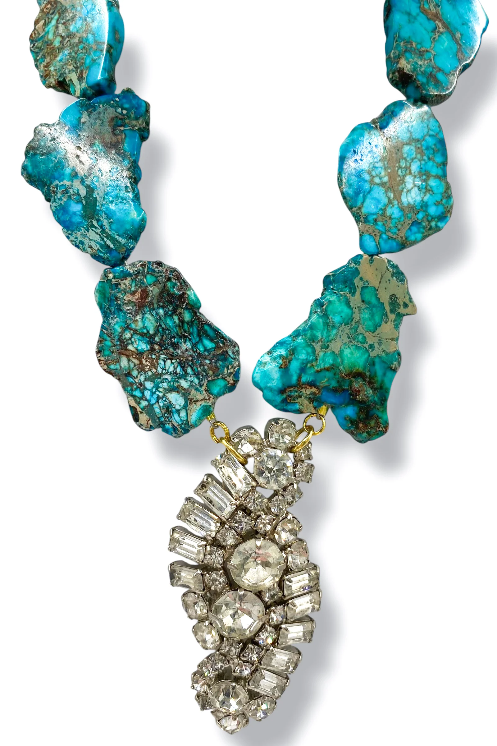 Made In The Deep South 1950s Brooch Necklace