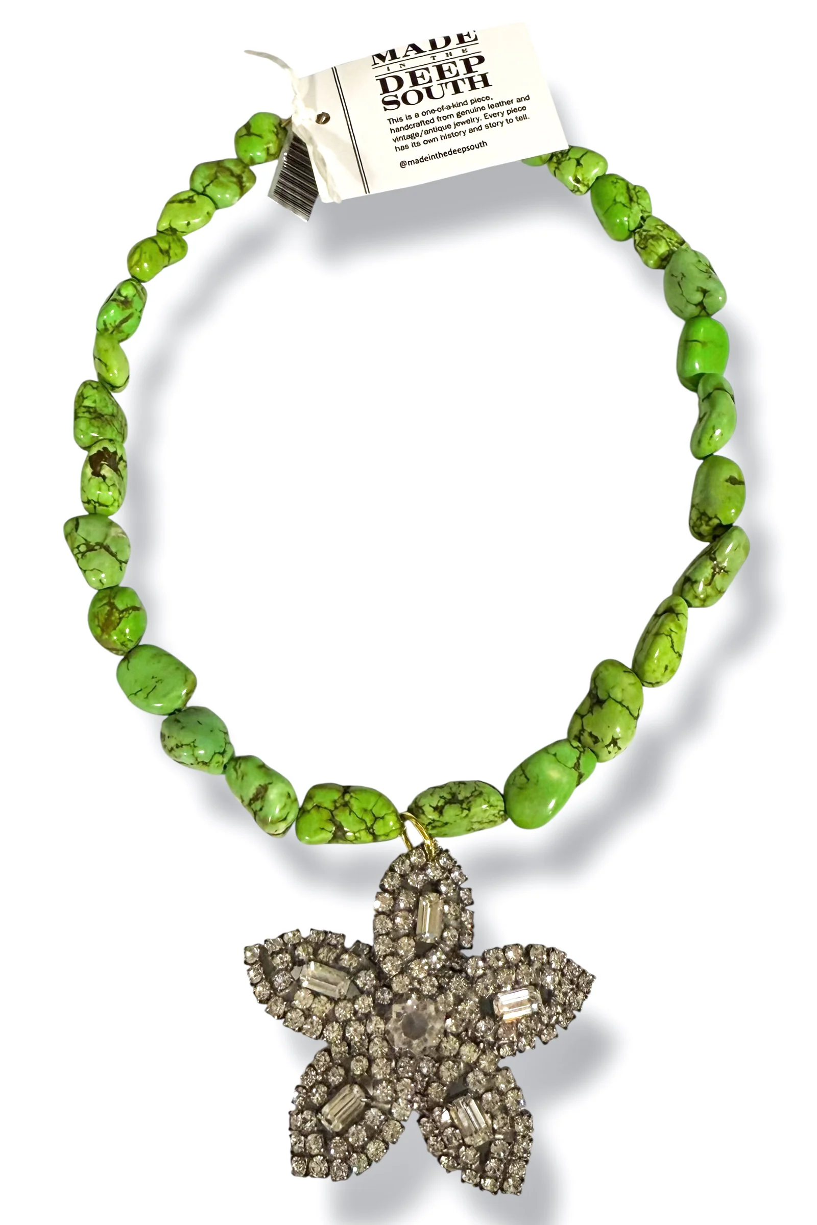 Made in the Deep South 1950s Brooch 1960s Bead Necklace
