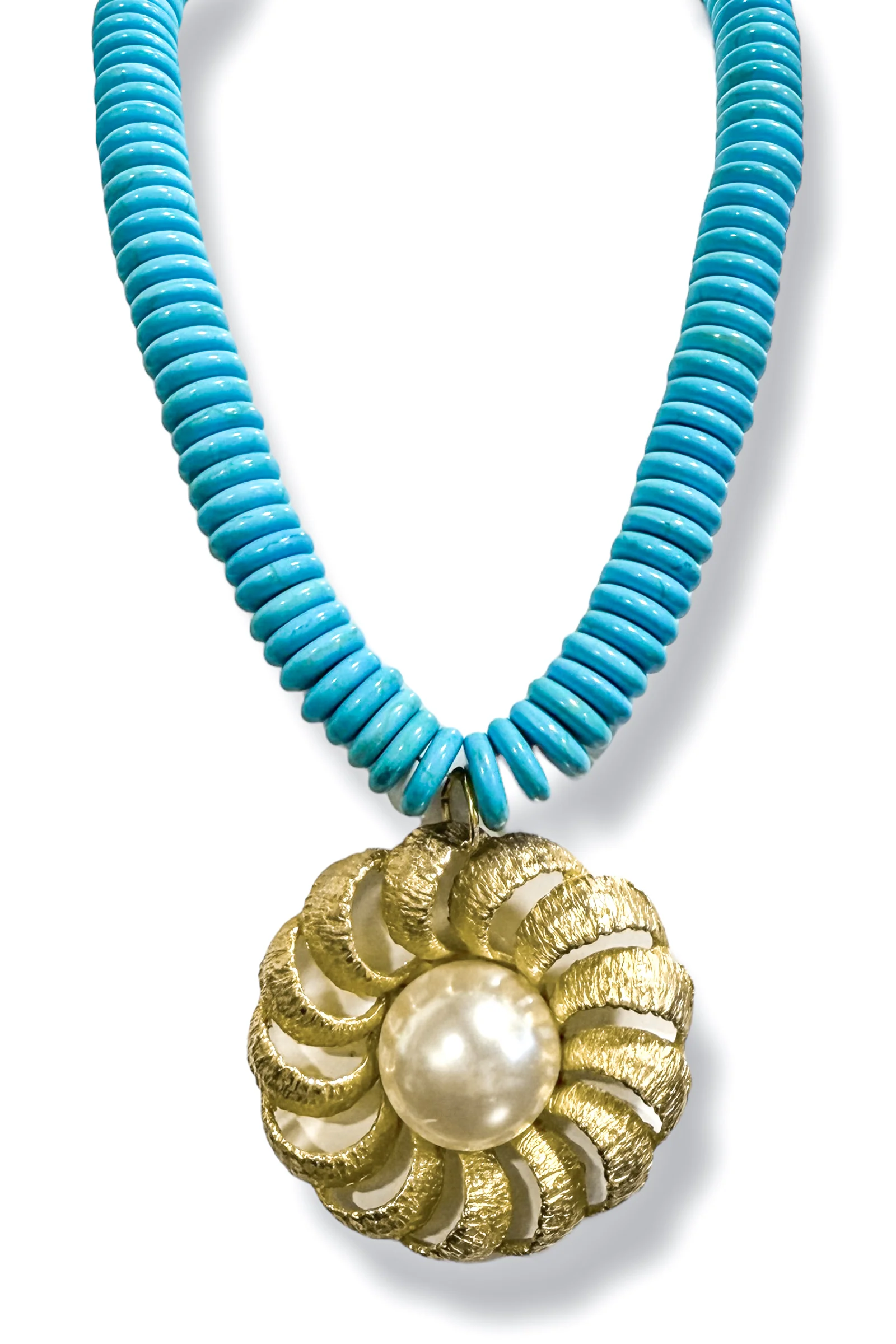 Made in the Deep South 1950s Brooch 1960s Turquoise Necklace