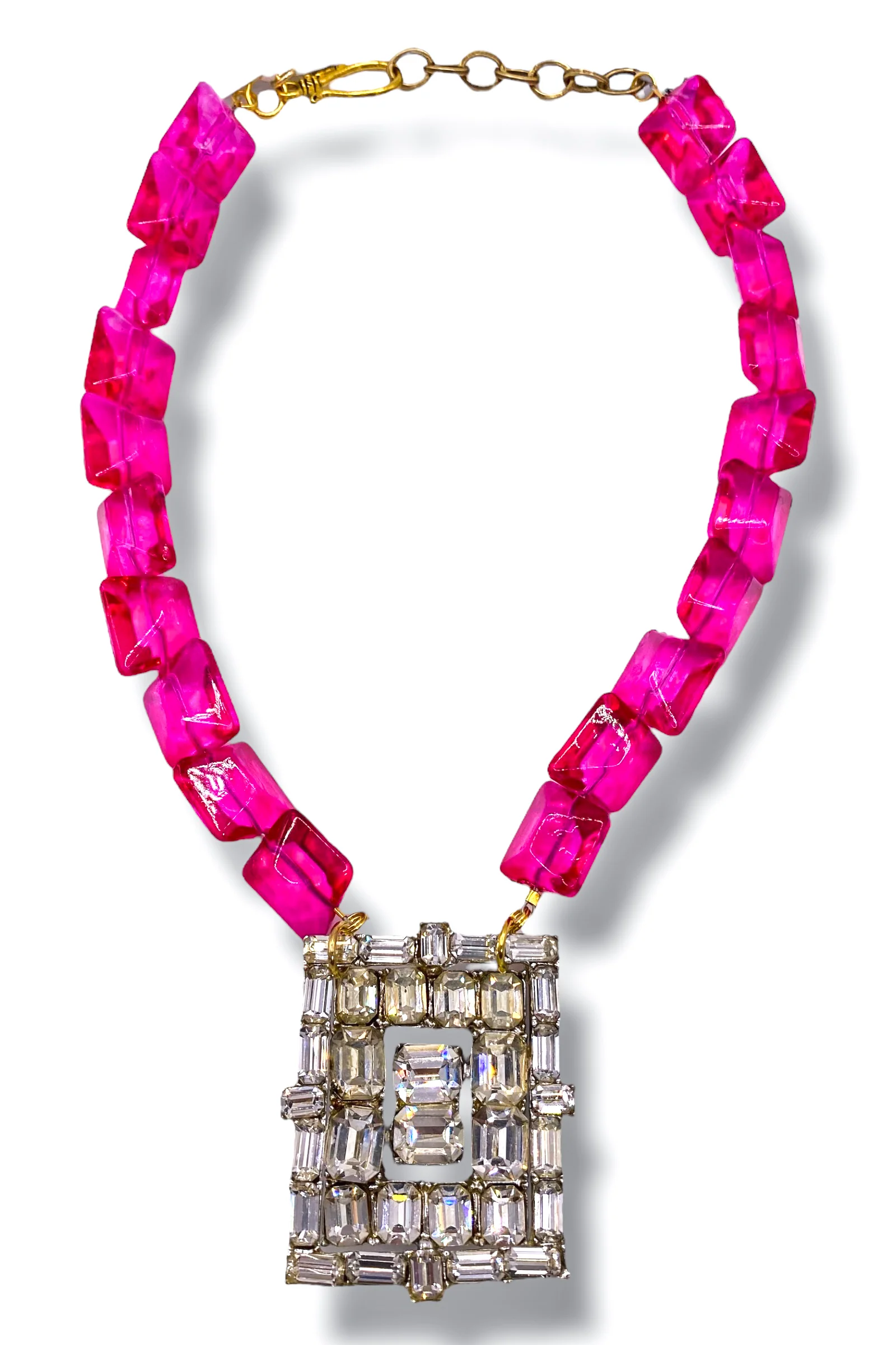 Made in the Deep South 1950s Brooch 1970s Glass Beads