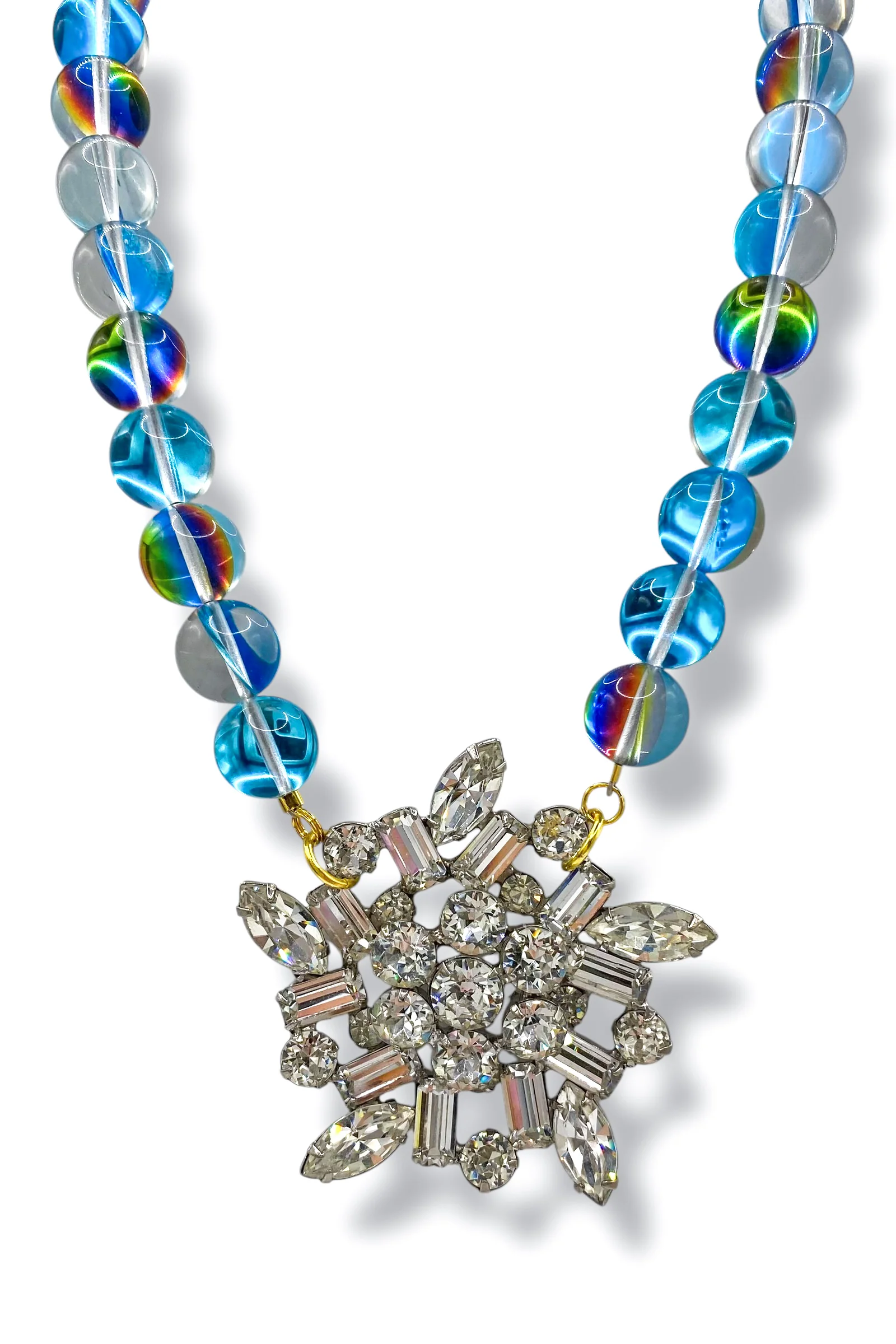 Made In The Deep South 1950s Brooch Necklace