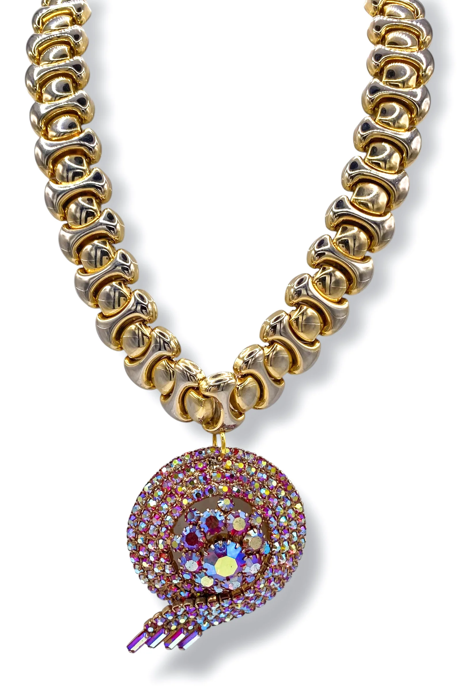 Made In The Deep South 1950s Brooch Necklace