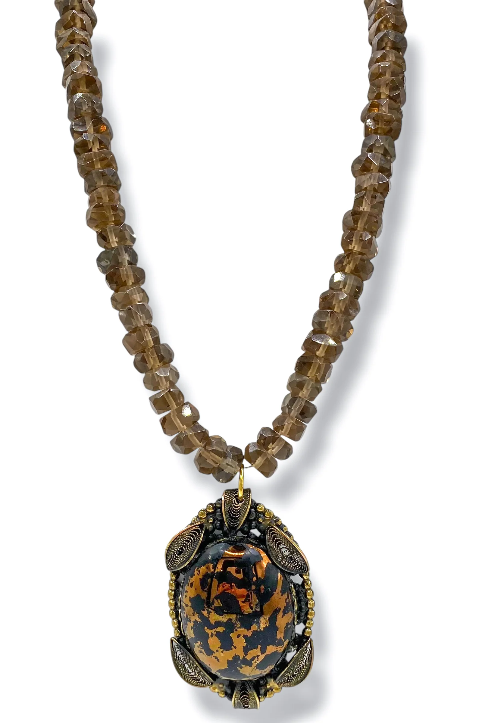 Made In The Deep South 1950s Brooch Necklace