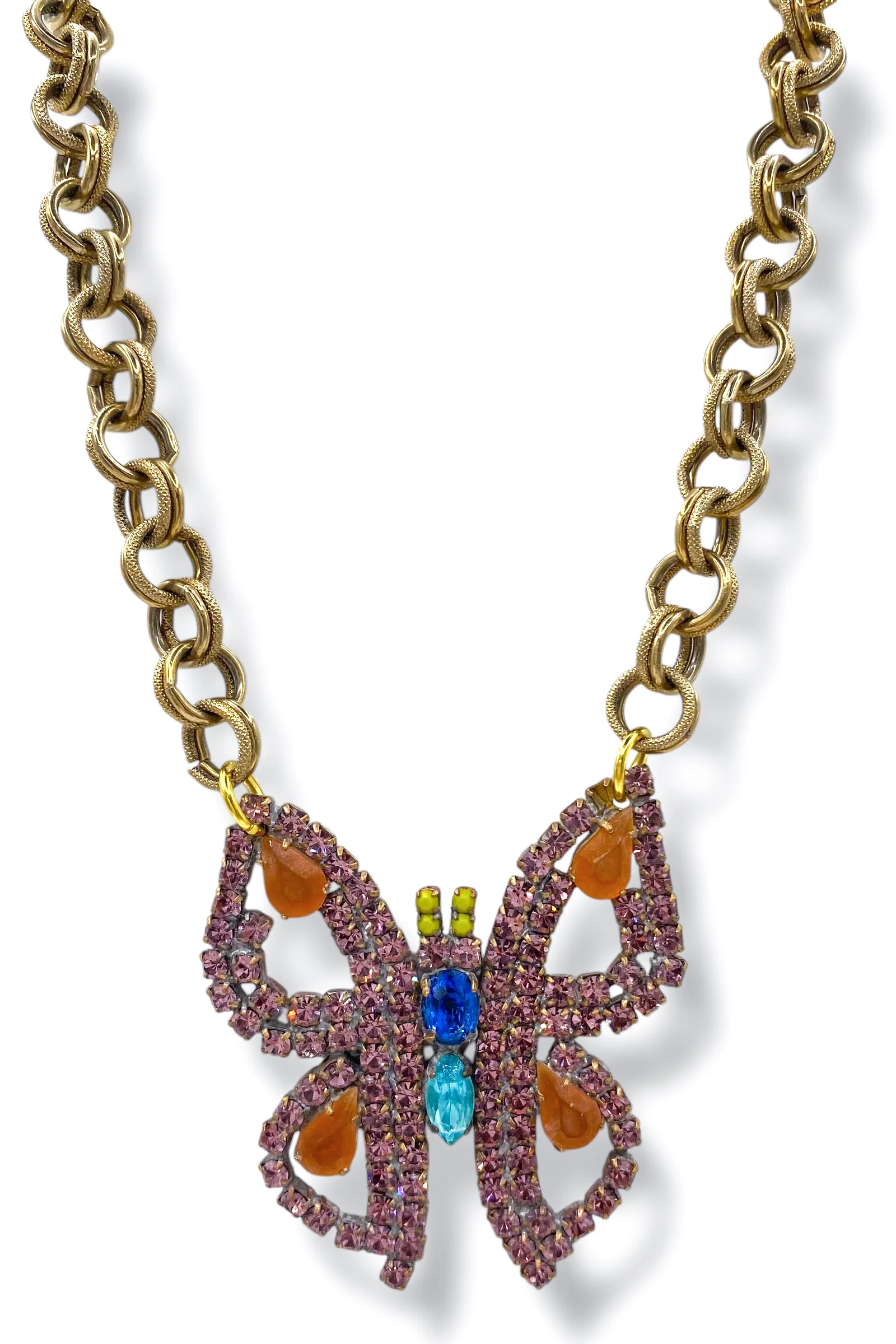 Made In The Deep South 1950s Butterfly Brooch 1950s Necklace