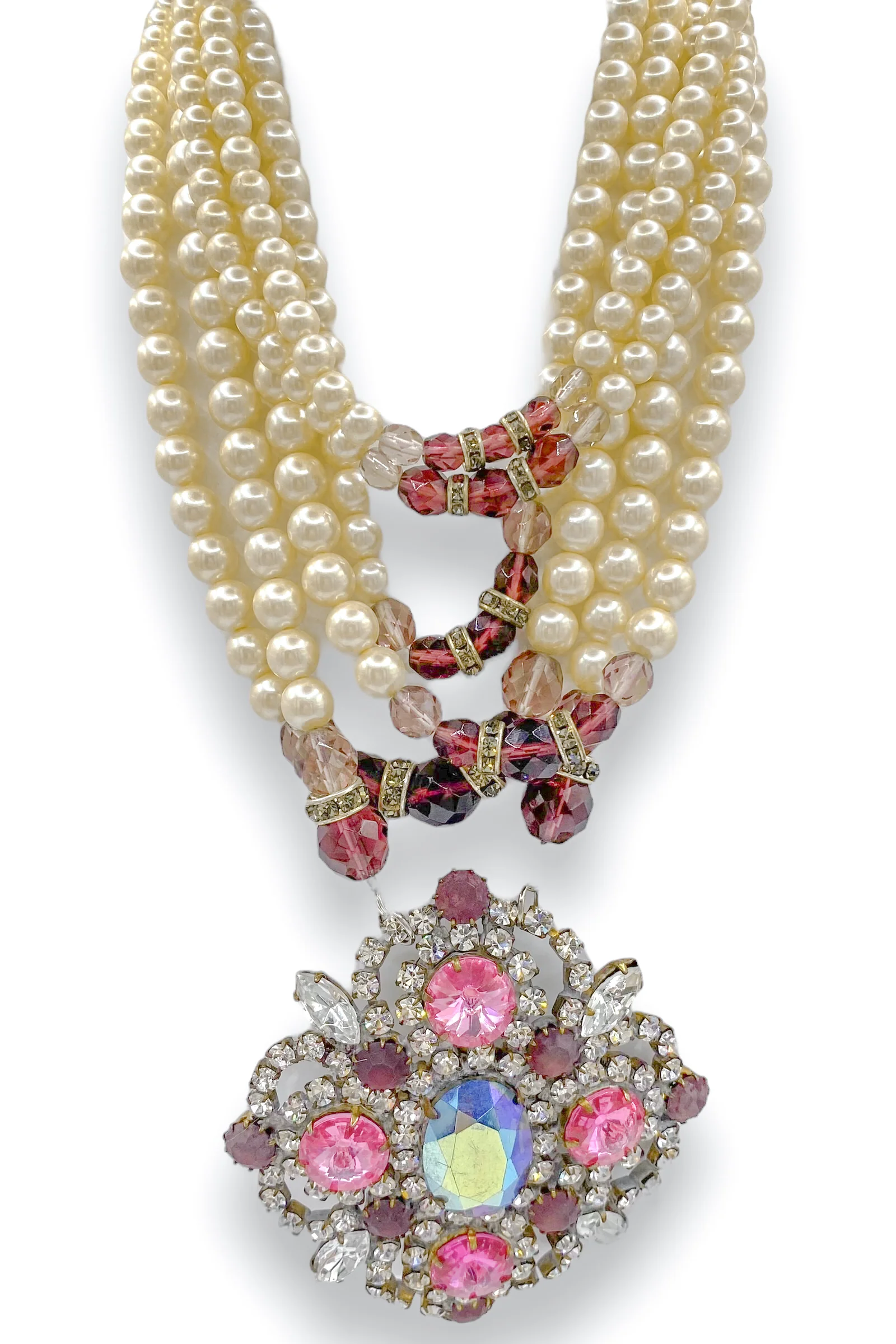 Made In The Deep South 1950s Czech Brooch 1950s Necklace