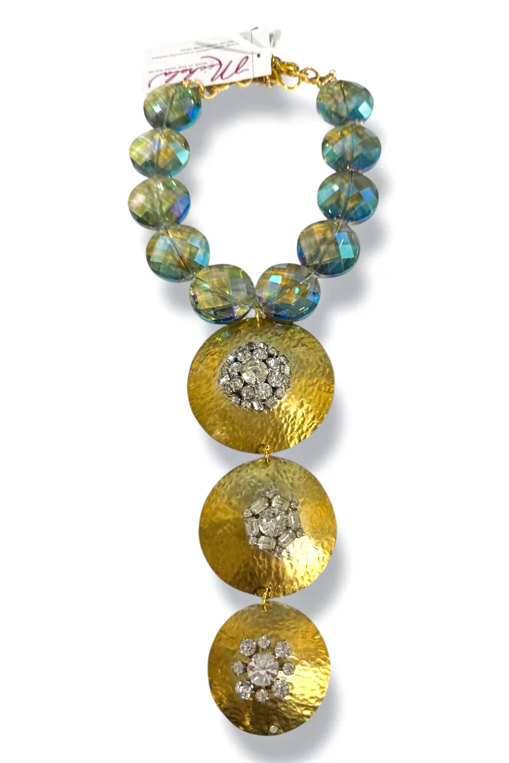 Made in the Deep South 1950s Earring 1960s Necklace Piece 1970s Crystal Necklace