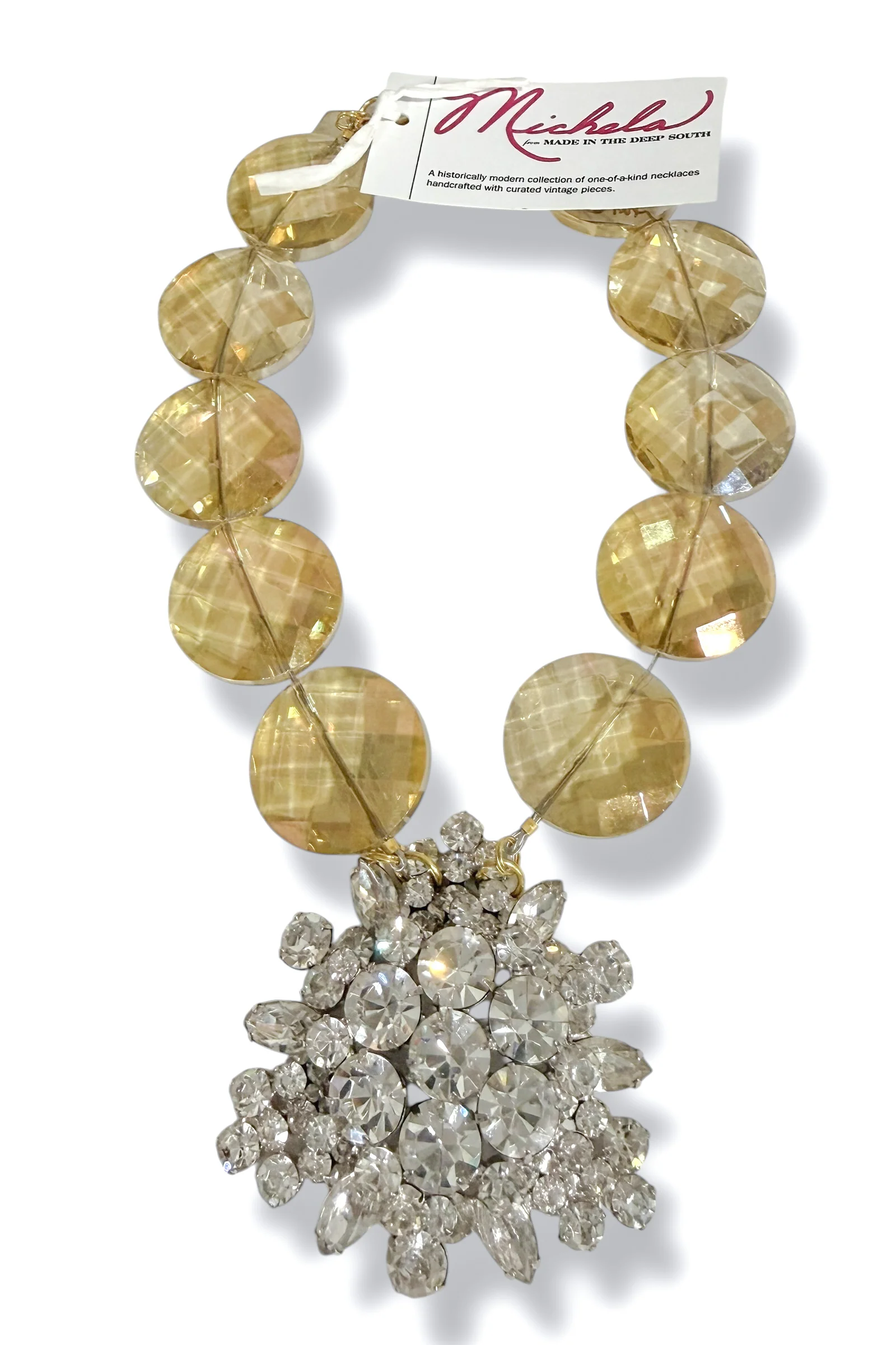 Made in the Deep South 1950s Juliana Brooch 1960s Crystal Necklace