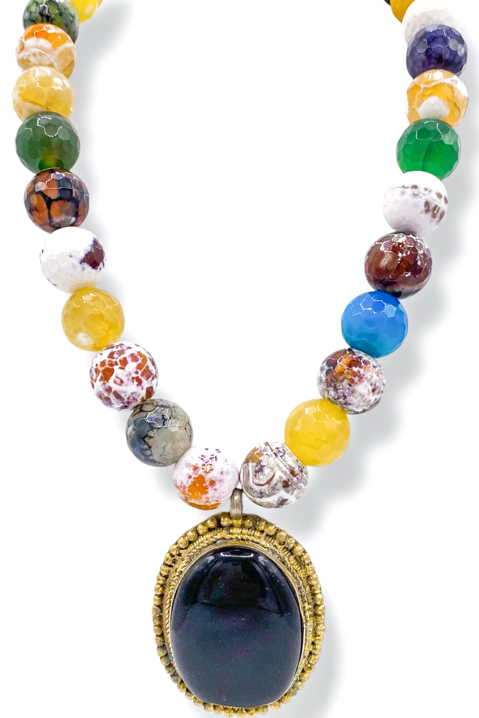 Made in the Deep South 1960s Brooch 1970s Agate Necklace