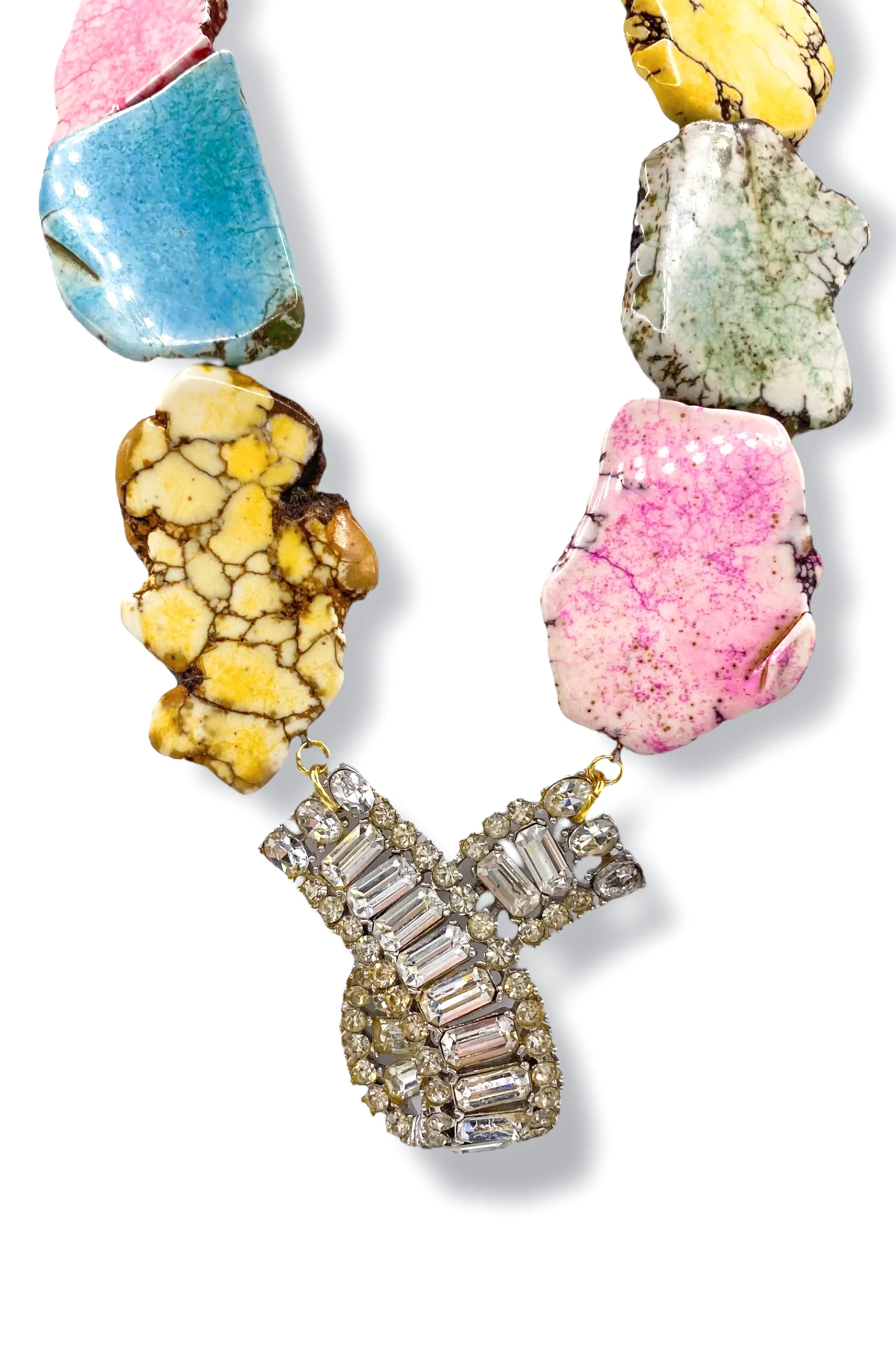 Made In The Deep South 1970s Howlite Necklace