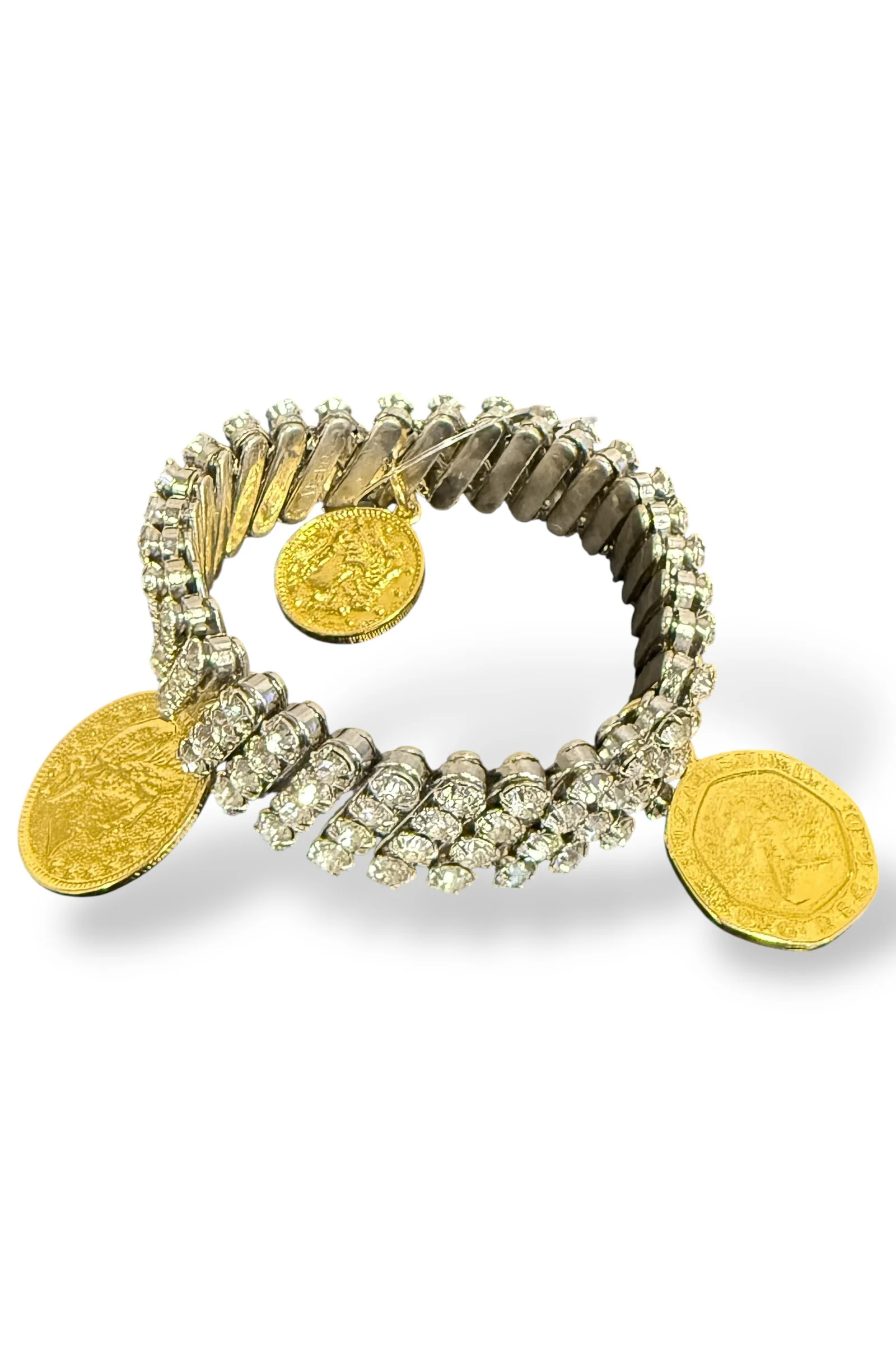 Made in the Deep South 1960s Coins 1950s Stretch Bracelet