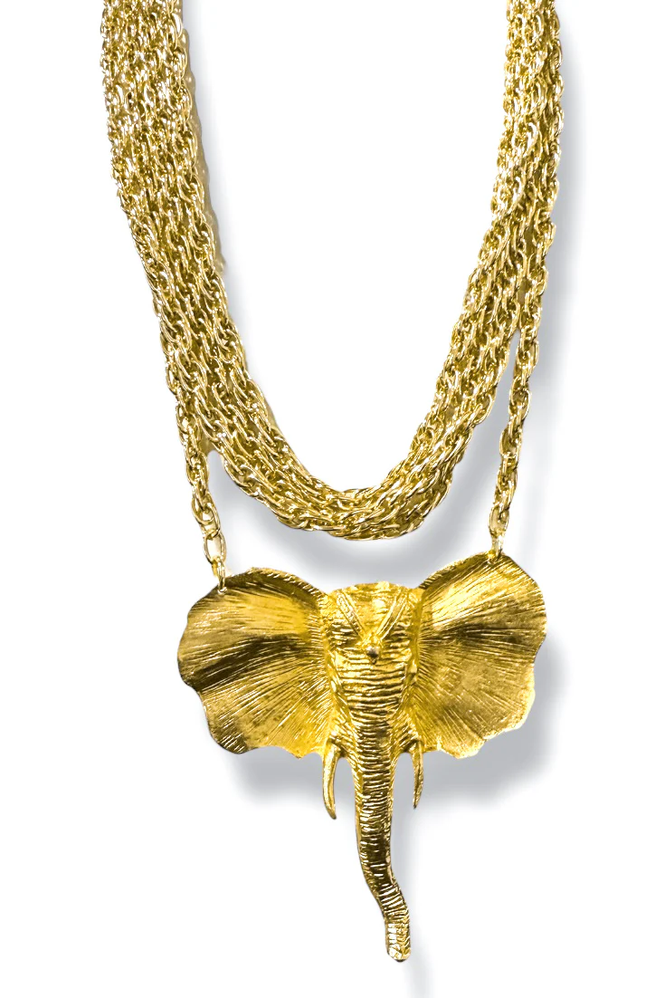 Made in the Deep South 1960s Elephant Brooch 1970s Necklace
