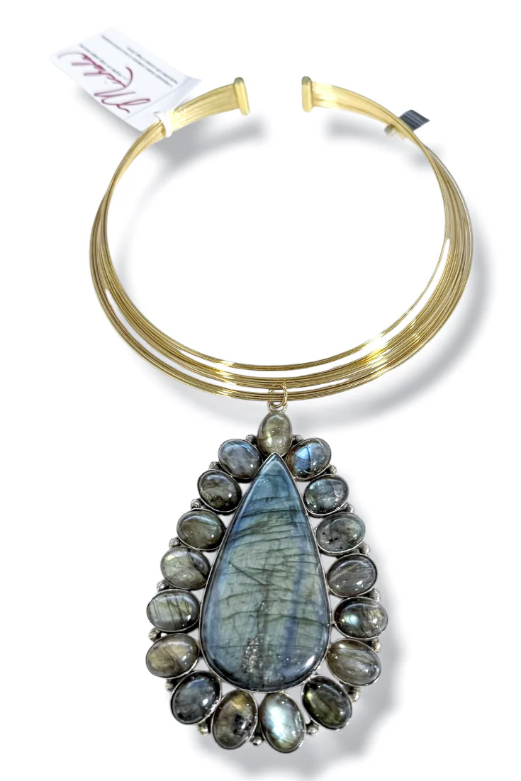 Made in the Deep South 1960s Labradorite 1960s Necklace