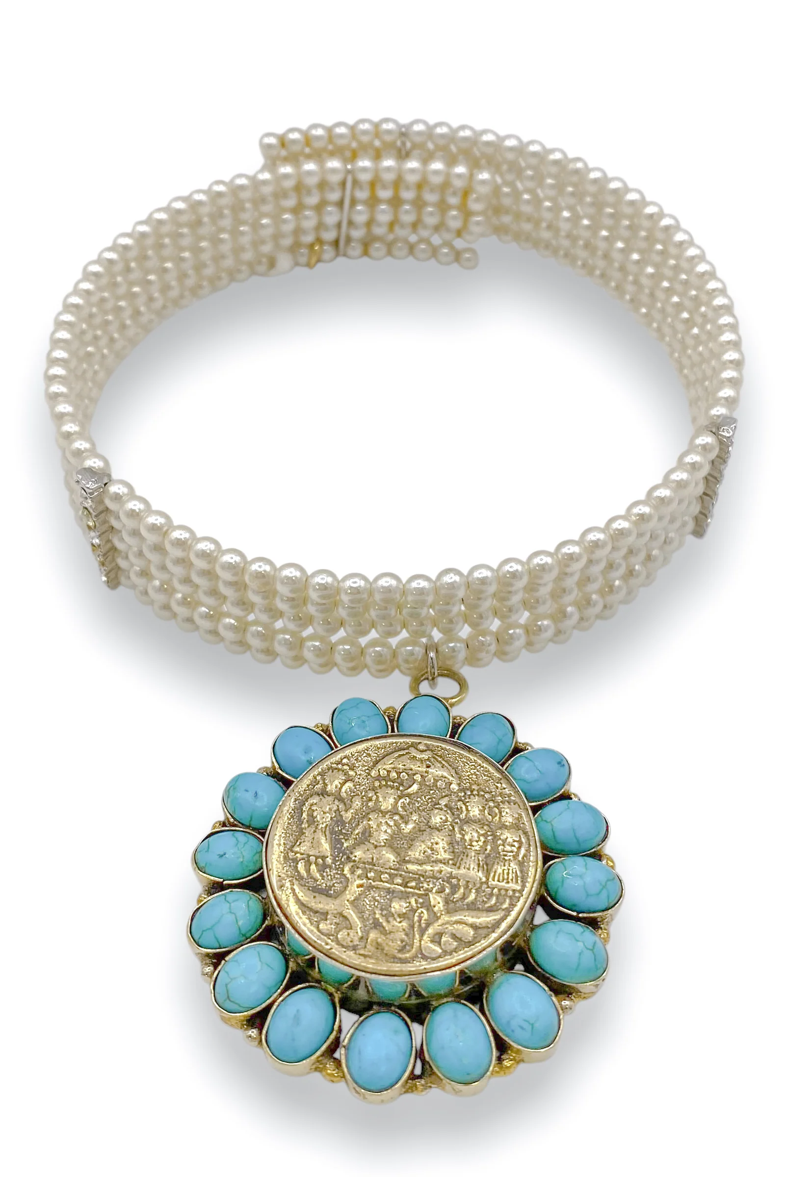 Made In the Deep South 1960s Turquoise 1960s Necklace