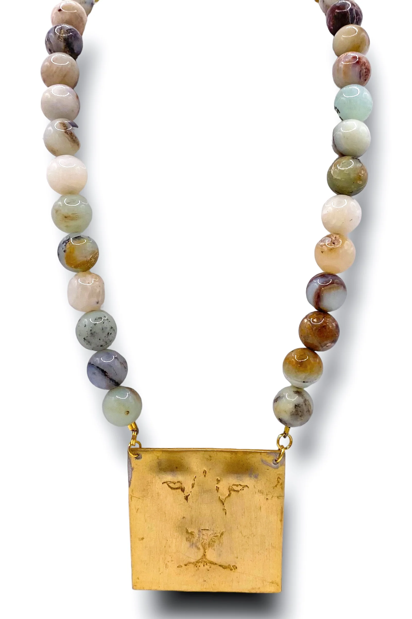 1970's Brooch FL Bead Necklace | Made In The Deep South