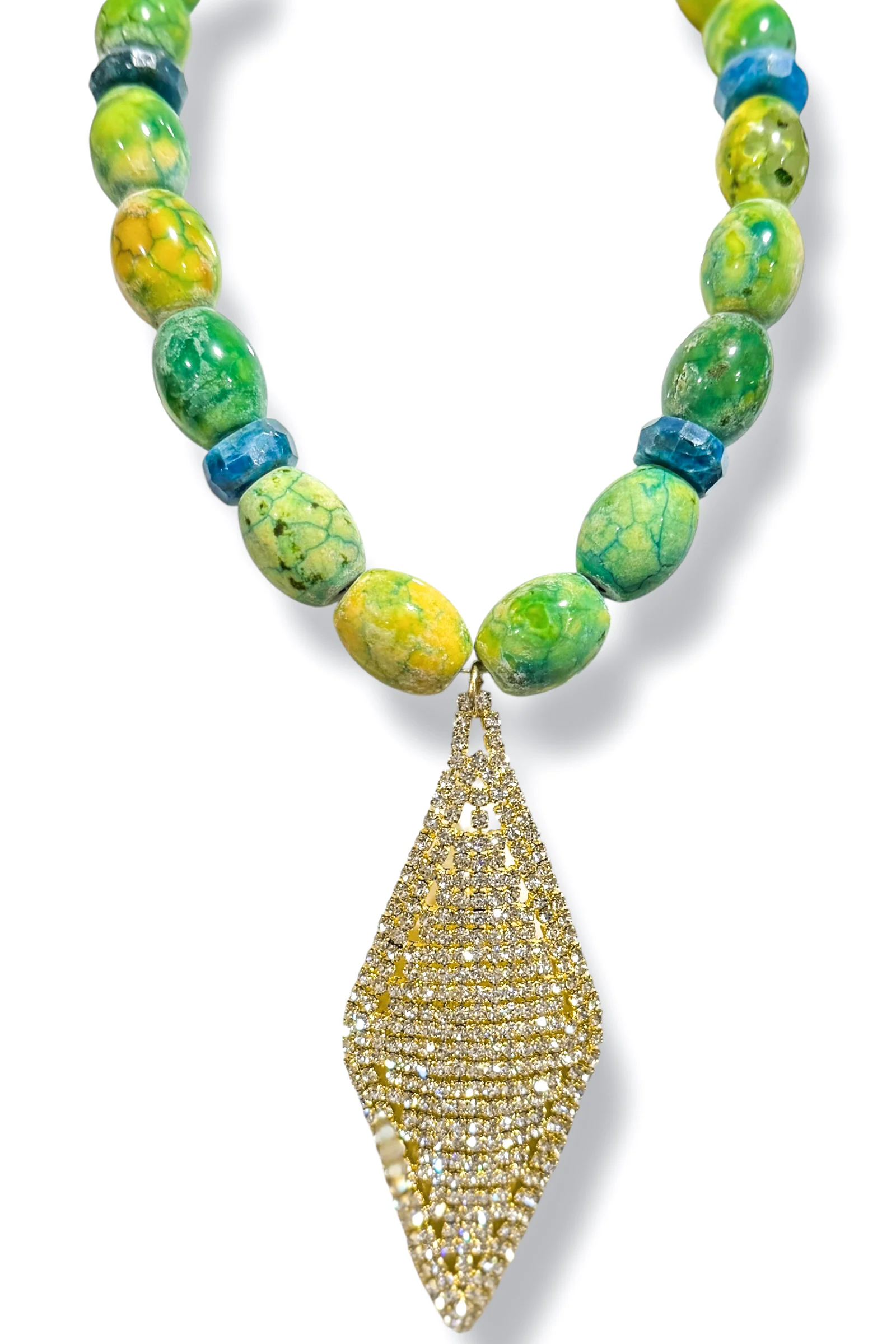 Made in the Deep South 1970s Earring 1960s Tibetan Bead Necklace