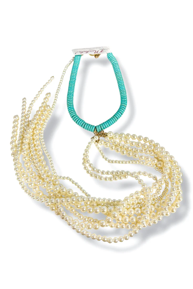 Made in the Deep South 1970s Necklace Piece 1960s Turquoise Necklace