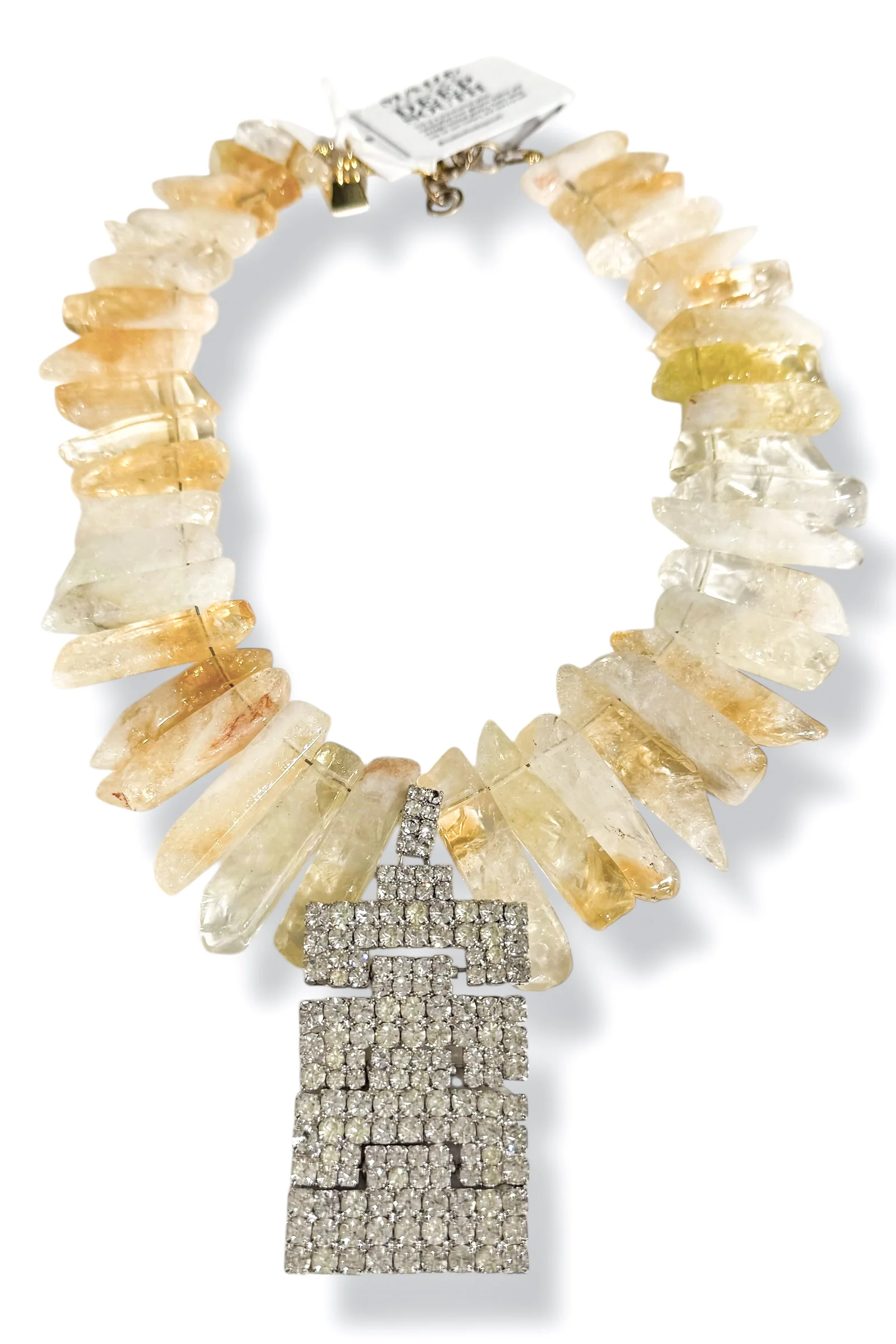 Made in the Deep South 1970s Pendant 1960s Citrine Necklace