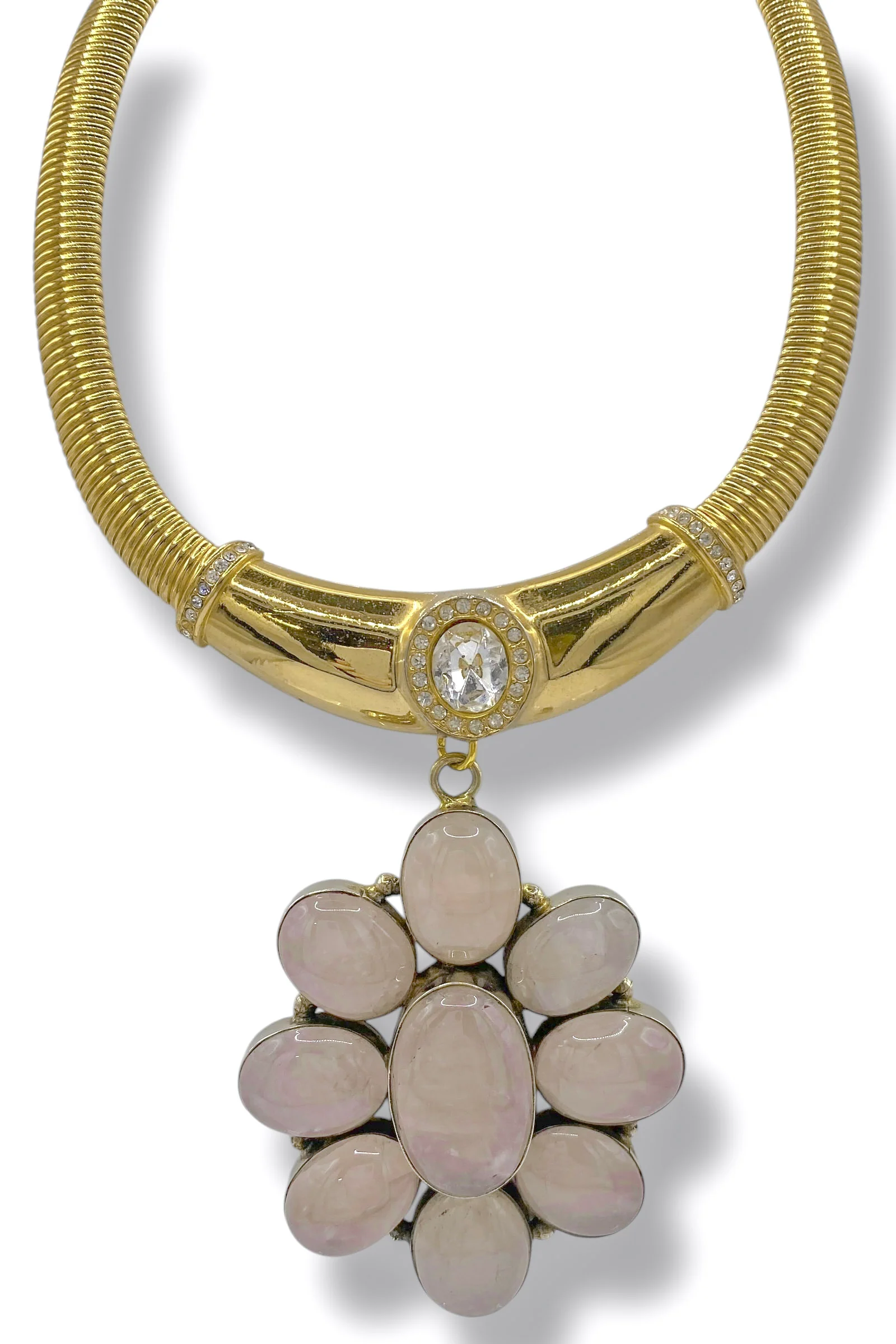Made In The Deep South 1970s Rose Quartz 1970s Necklace