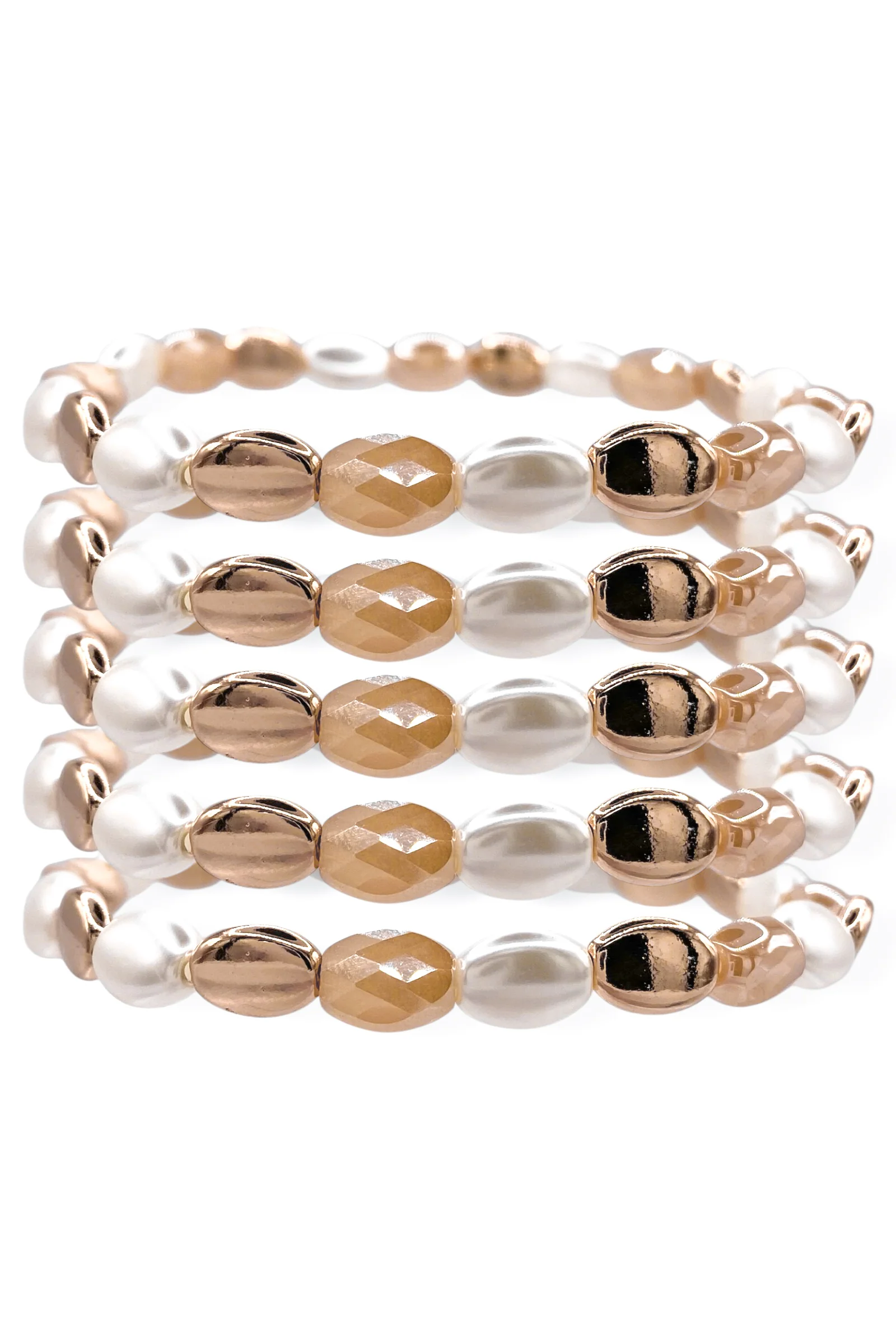 First To Go Beaded Stretch Bracelet Set *Final Sale*