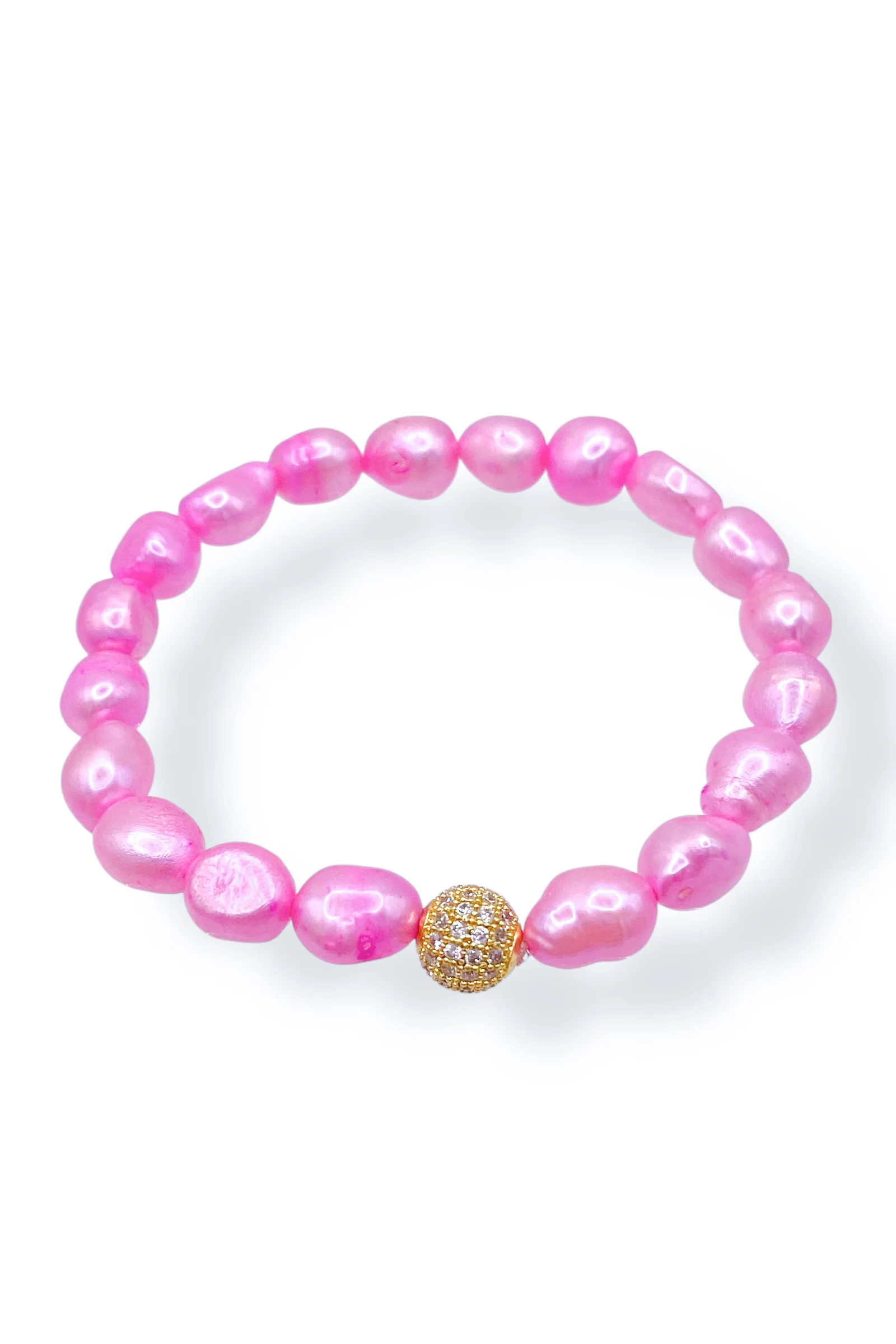 Virtue Tables Turned Flamingo Pearl Beaded Bracelet