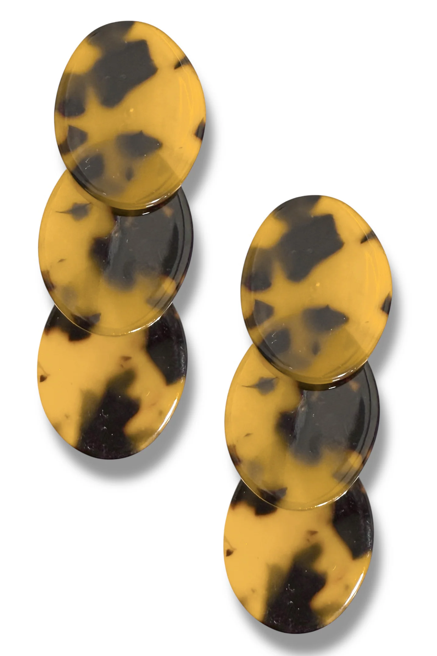 Only One Acetate Tortoise Earrings