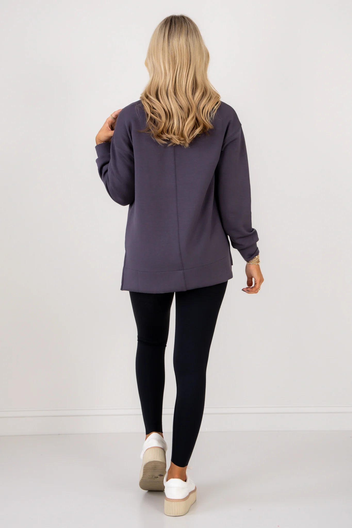 Spanx Airessentials Storm Crew Neck Long Sleeve Top - Image 4
