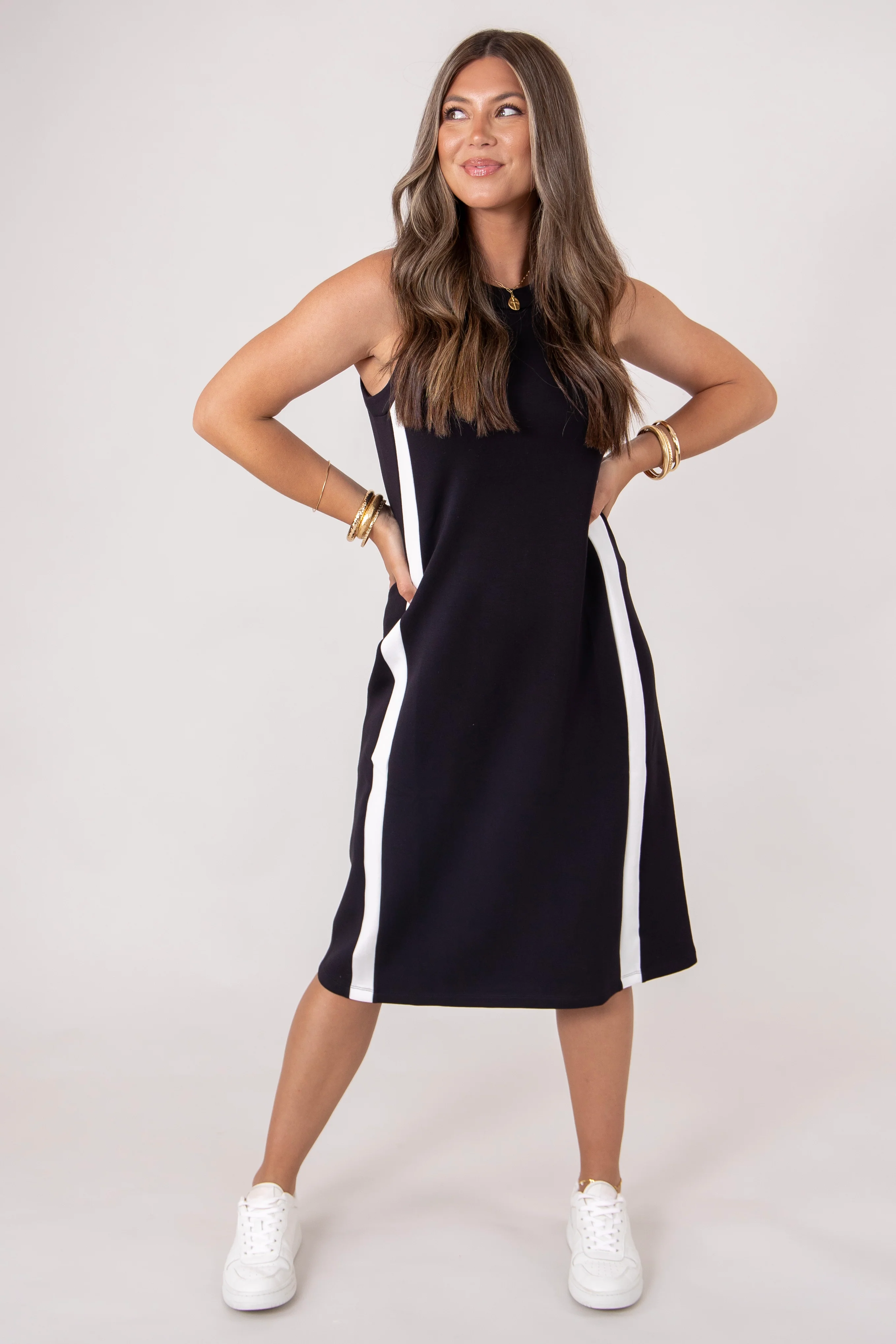 AirEssentials Side Stripe Tank Midi Dress | Spanx - FINAL SALE - Image 4
