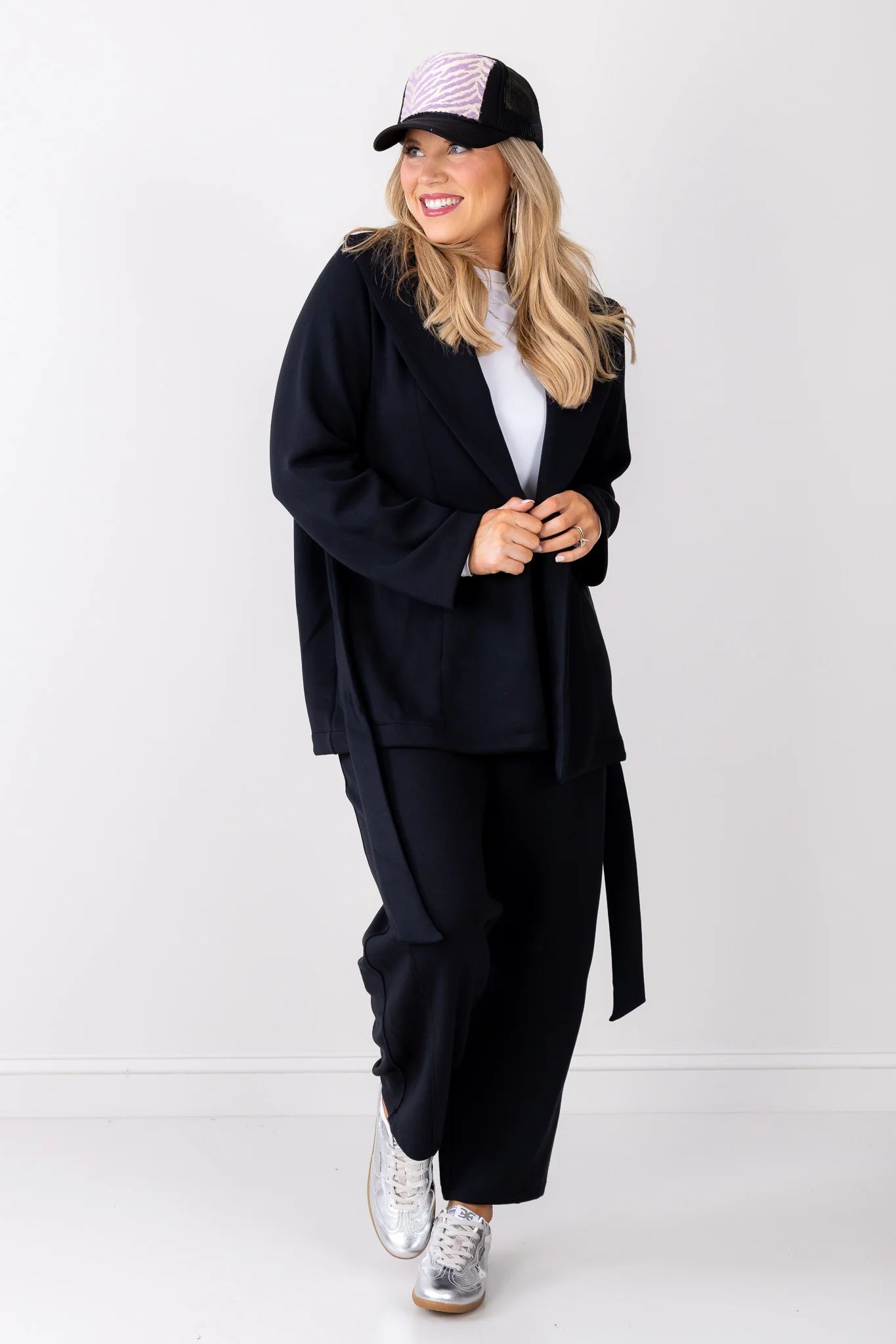 Spanx Airessentials Very Black Luxe Wrap Long Sleeve Cardigan - Image 6
