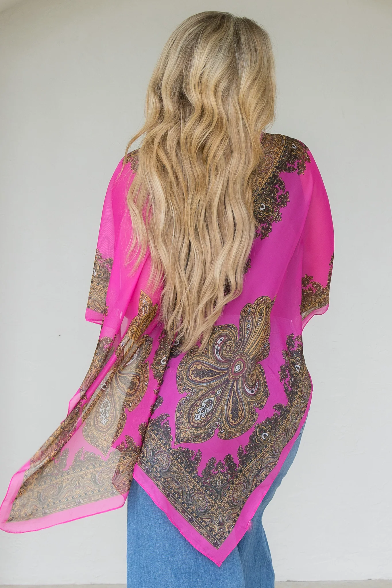 All The Way Up Cape Fuchsia Kimono *Final Sale* - Image 3