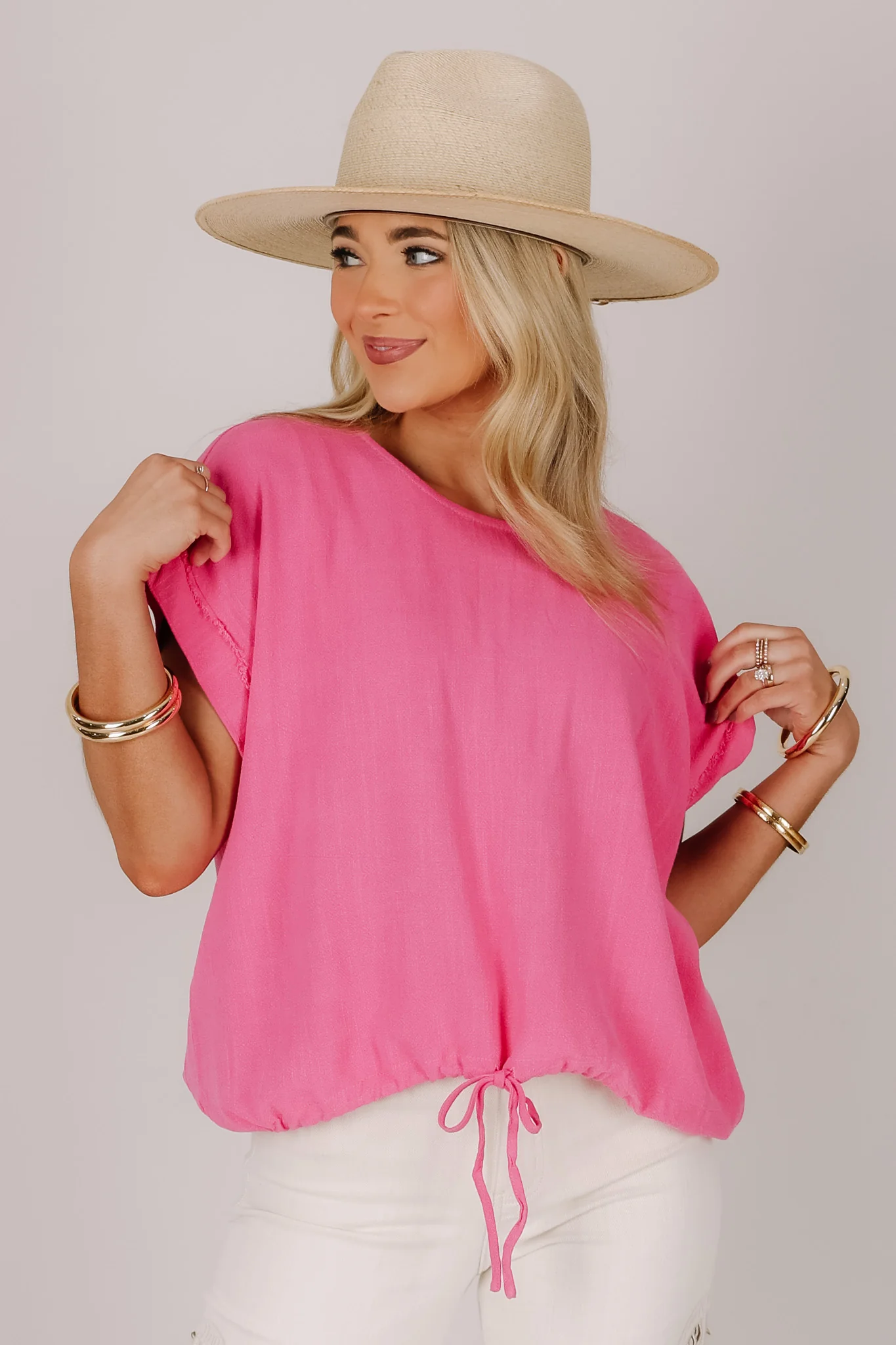 Amanda Peony Short Sleeve Top