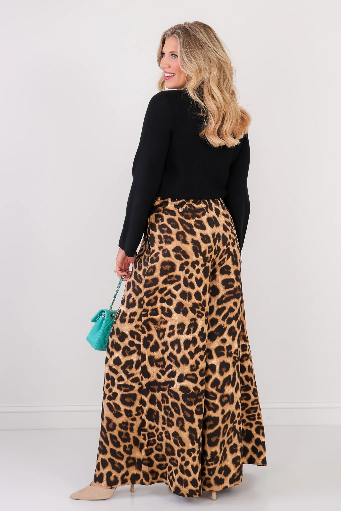 Ann Animal Print Wide Leg Pant - Image 6