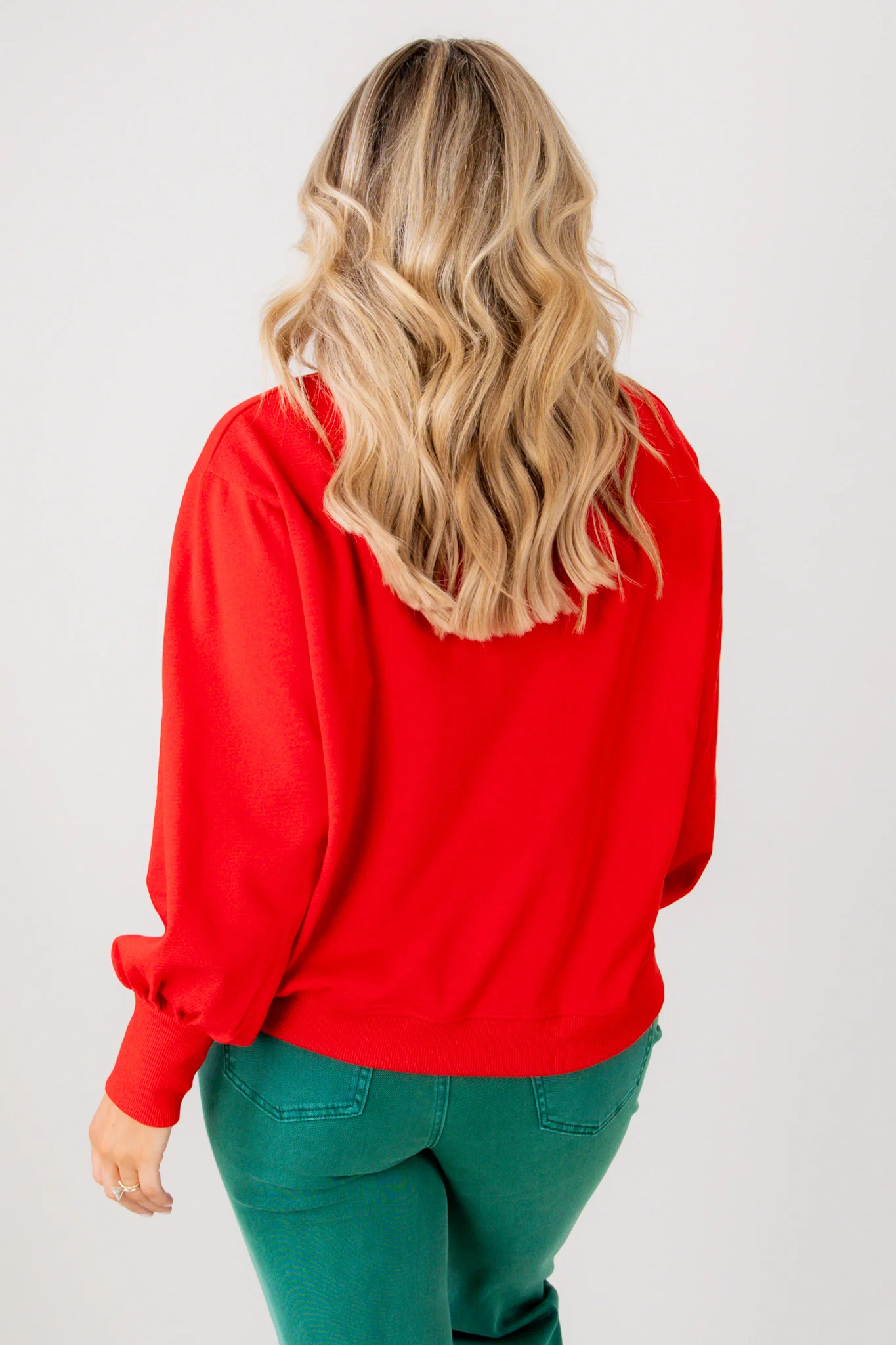 HoHoHo Red Crew Neck Long Sleeve Top - Image 2