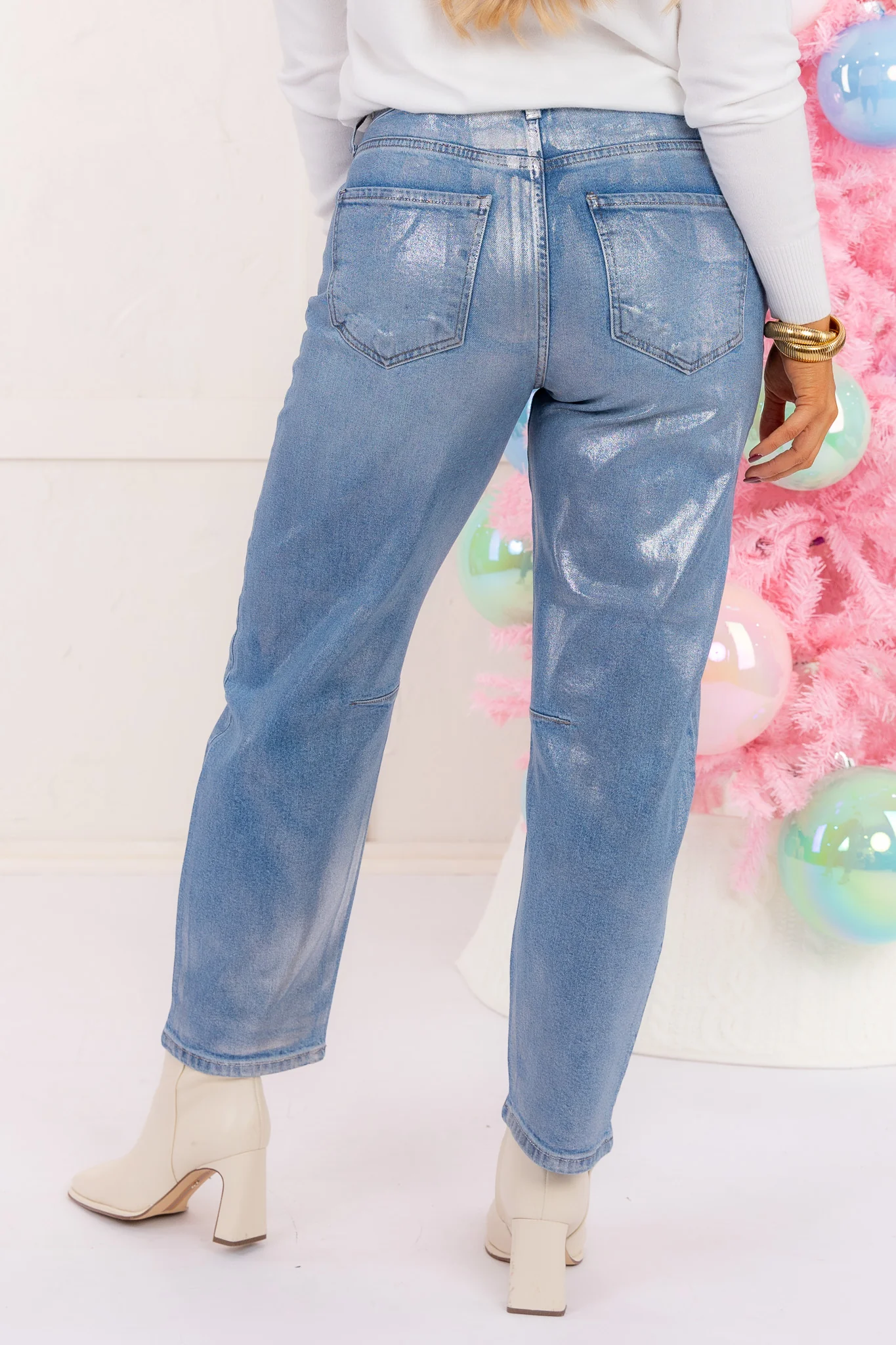 Ashley High Rise Slouchy Barrel Jean - FINAL SALE - Image 5