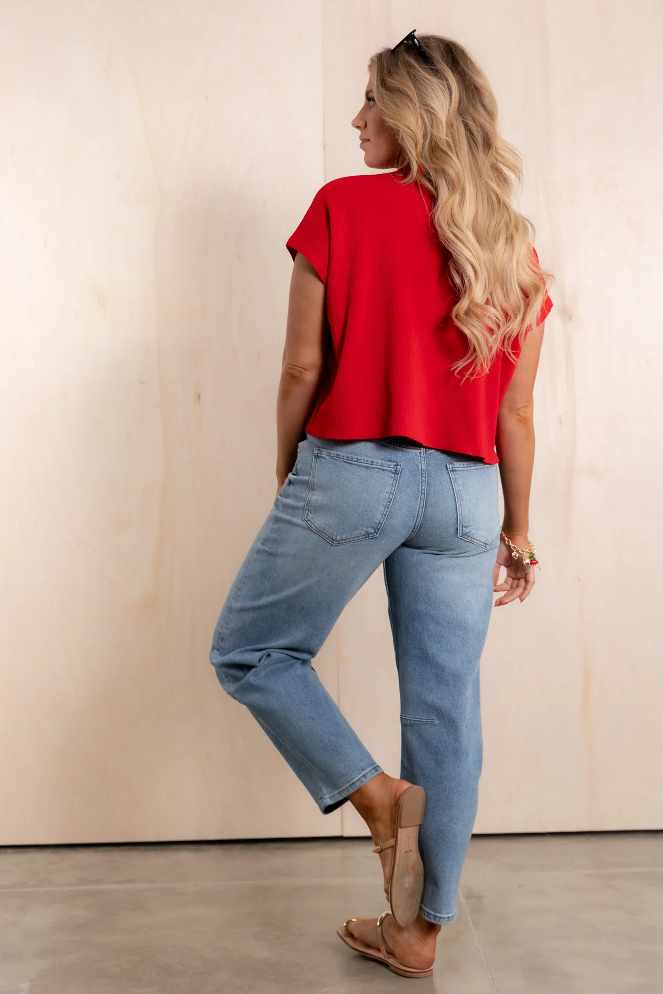 Ashley High Rise Slouchy Barrel Straight Jean - Image 2