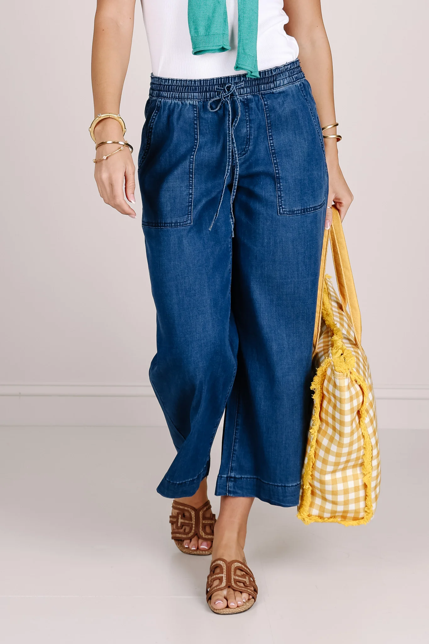 Tribal Audrey Seahaven Wide Leg Cropped Pant - Image 2