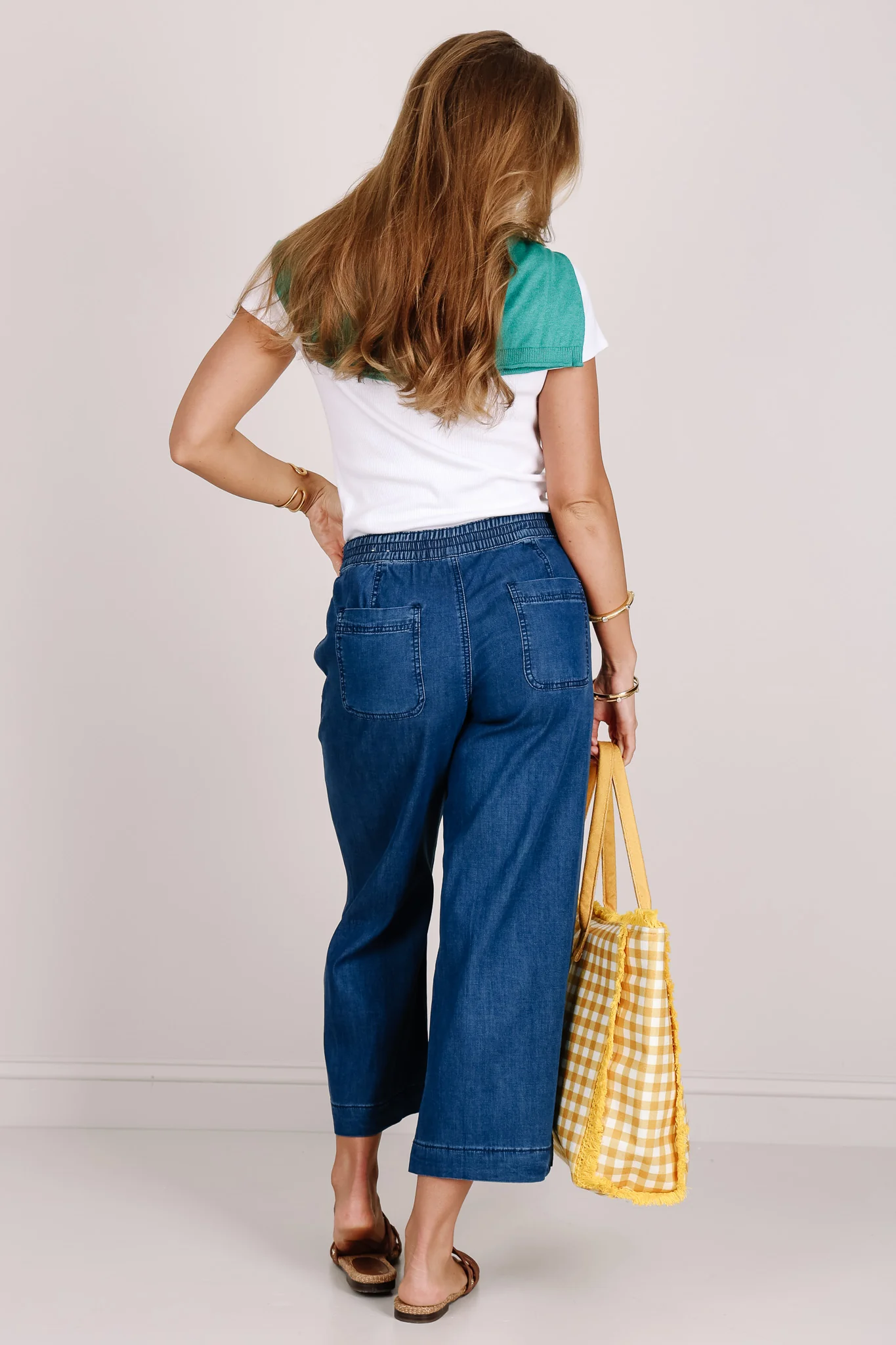 Tribal Audrey Seahaven Wide Leg Cropped Pant - Image 3