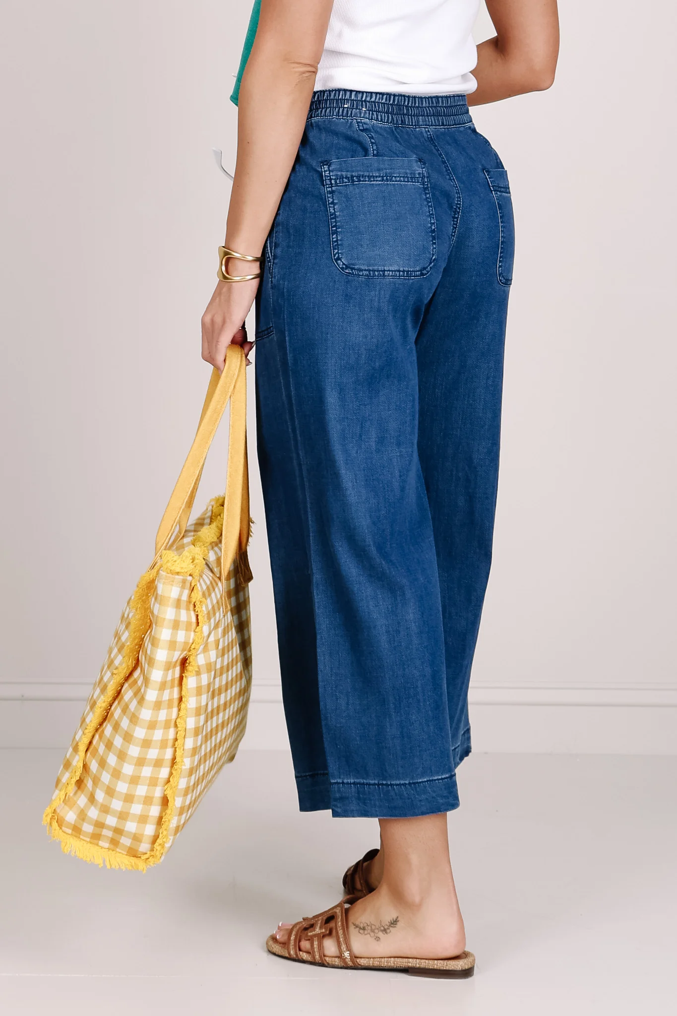 Tribal Audrey Seahaven Wide Leg Cropped Pant - Image 6