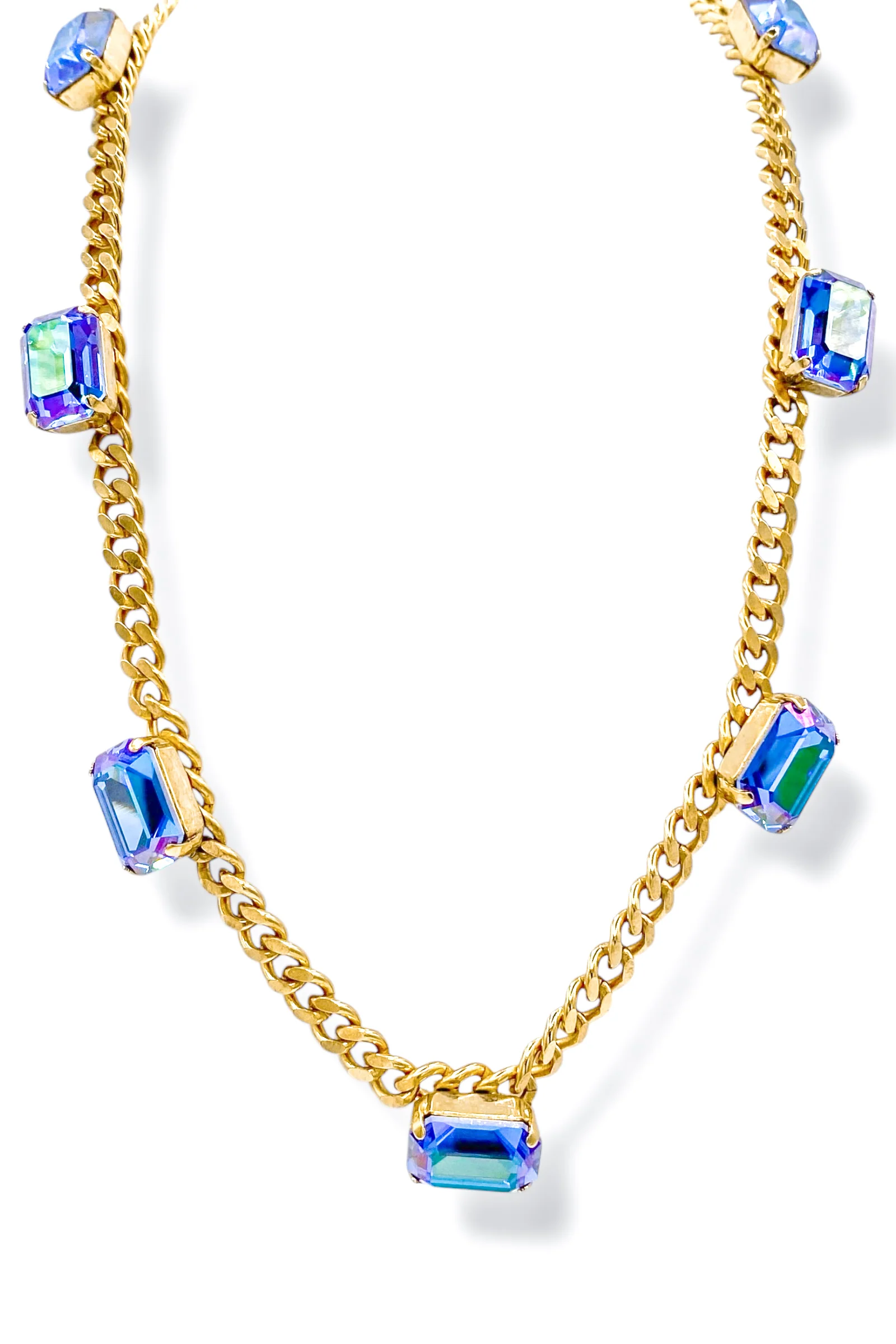 TOVA Aylin Ice Blue Glimmer Necklace