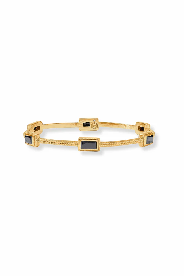 Julie Vos Baguette Obsidian Black Bangle