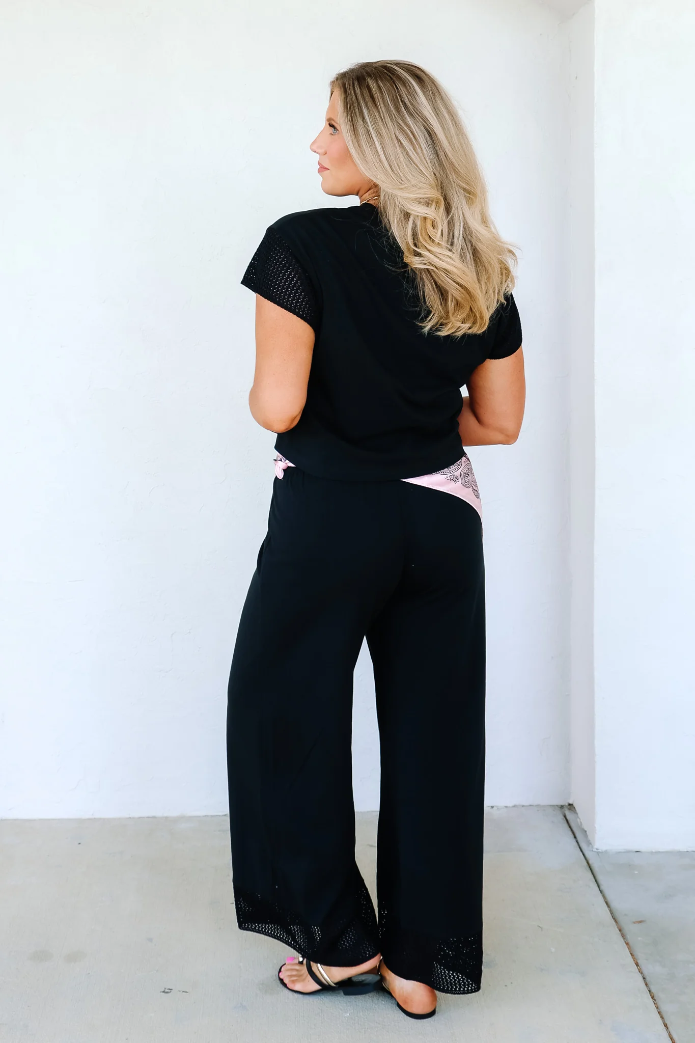 Z Supply Banyan Black Wide Leg Pant - Image 5
